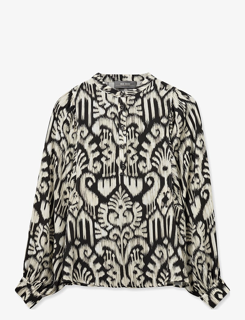 MOS MOSH - MMBirna Noelli Blouse - long sleeved blouses - black - 0