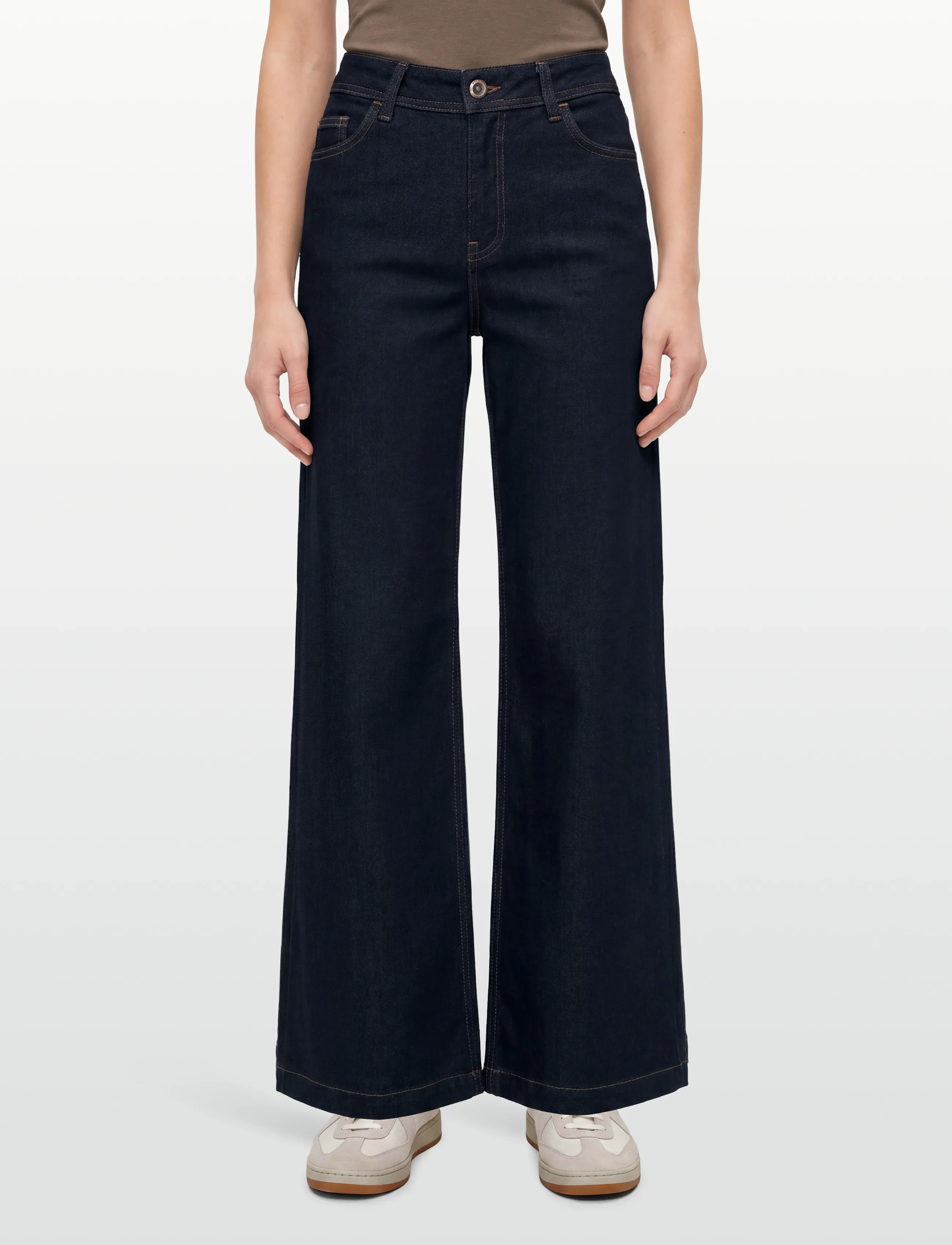 MOS MOSH - MMDara Deluxe Jeans - wide leg jeans - dark blue - 3