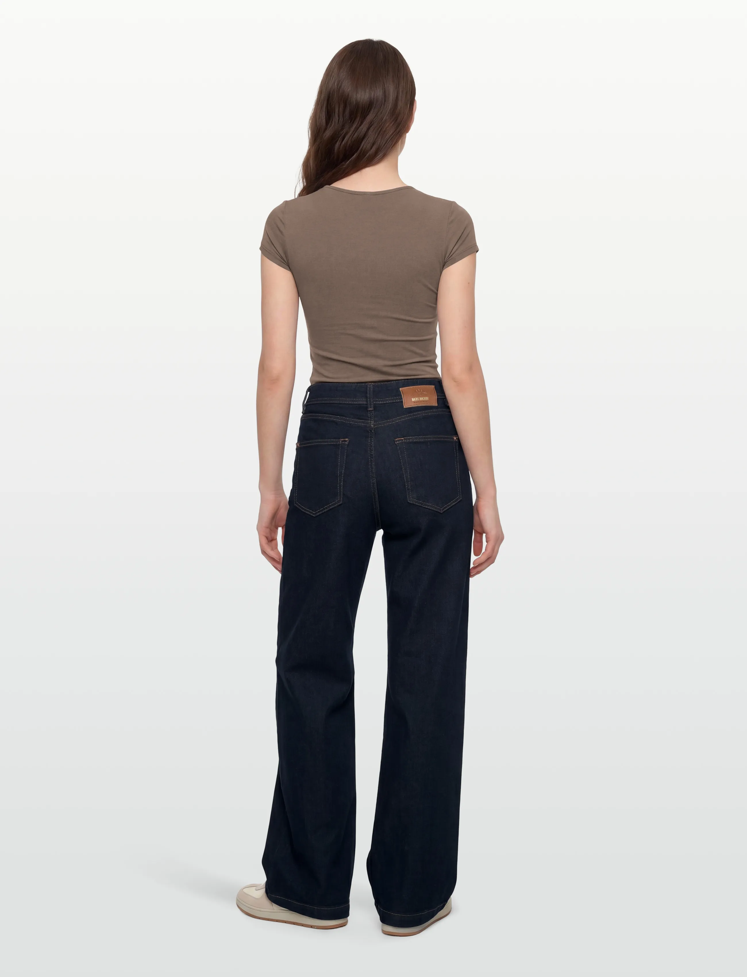 MOS MOSH - MMDara Deluxe Jeans - wide leg jeans - dark blue - 4