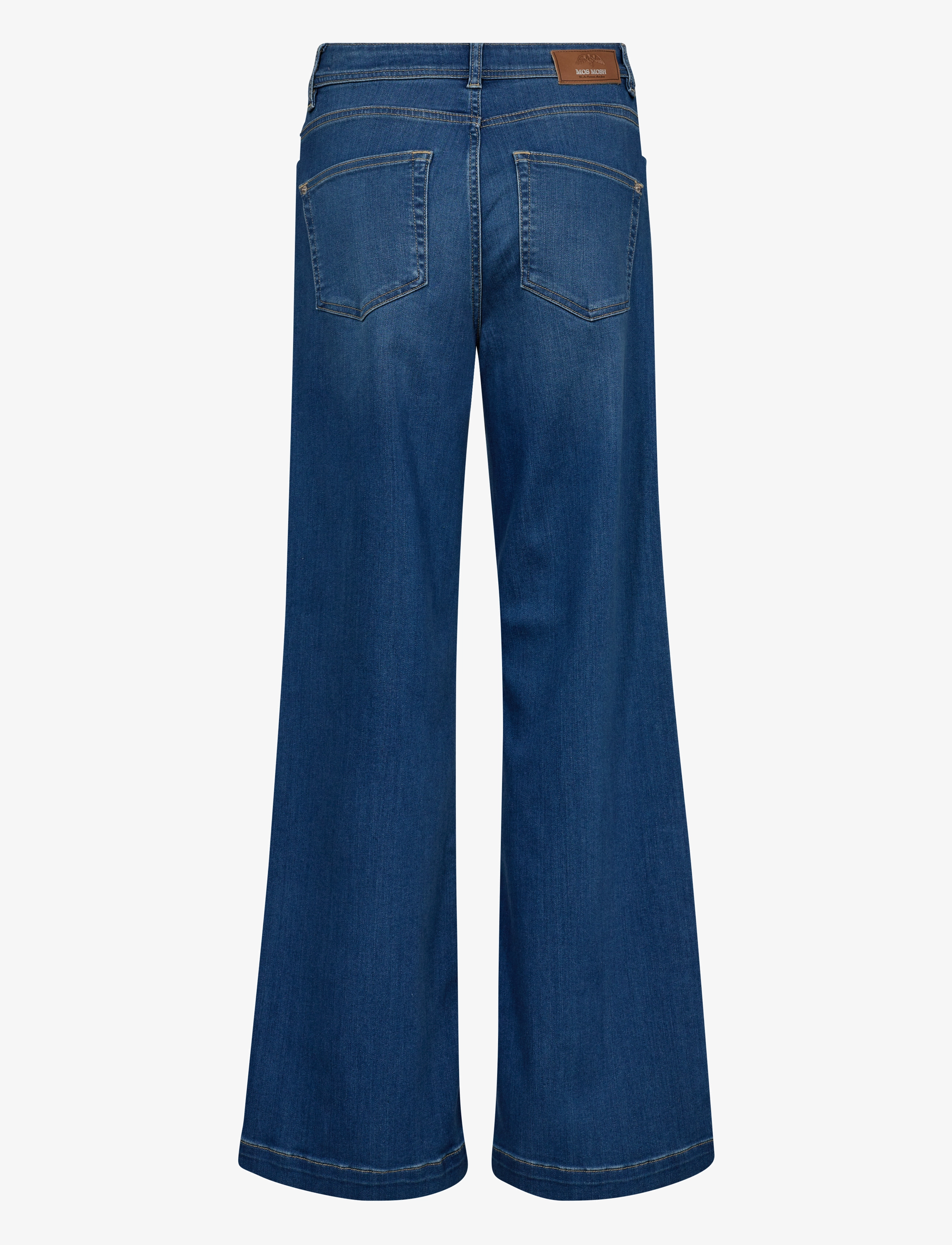 MOS MOSH - MMDara Deluxe Jeans - hosen mit weitem bein - mid blue - 2