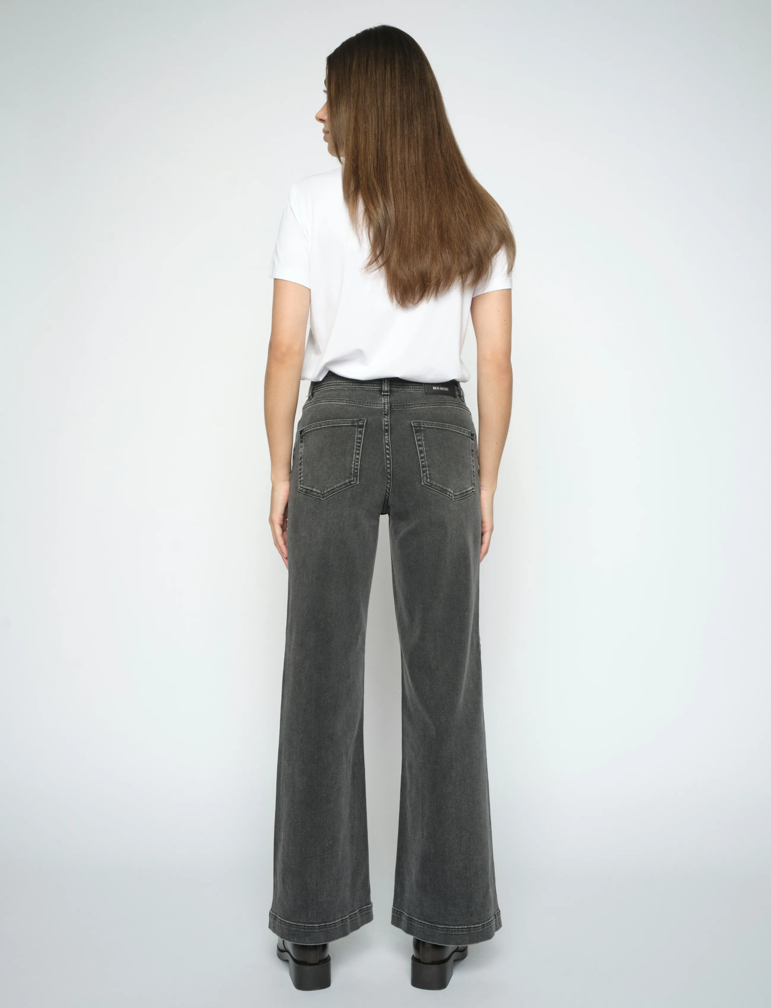 MOS MOSH - MMDara Deluxe Jeans - hosen mit weitem bein - grey - 3