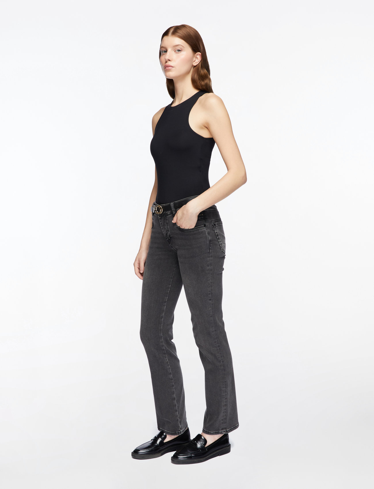 MOS MOSH - MMCarla Naomi Deluxe Jeans - straight jeans - grey - 3