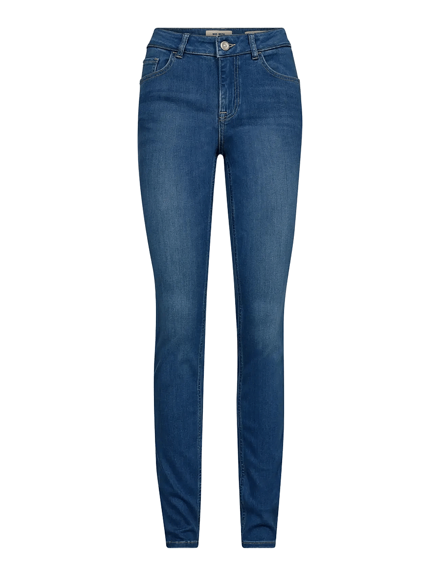 MOS MOSH - MMVice Deluxe Jeans - slim jeans - mid blue - 1
