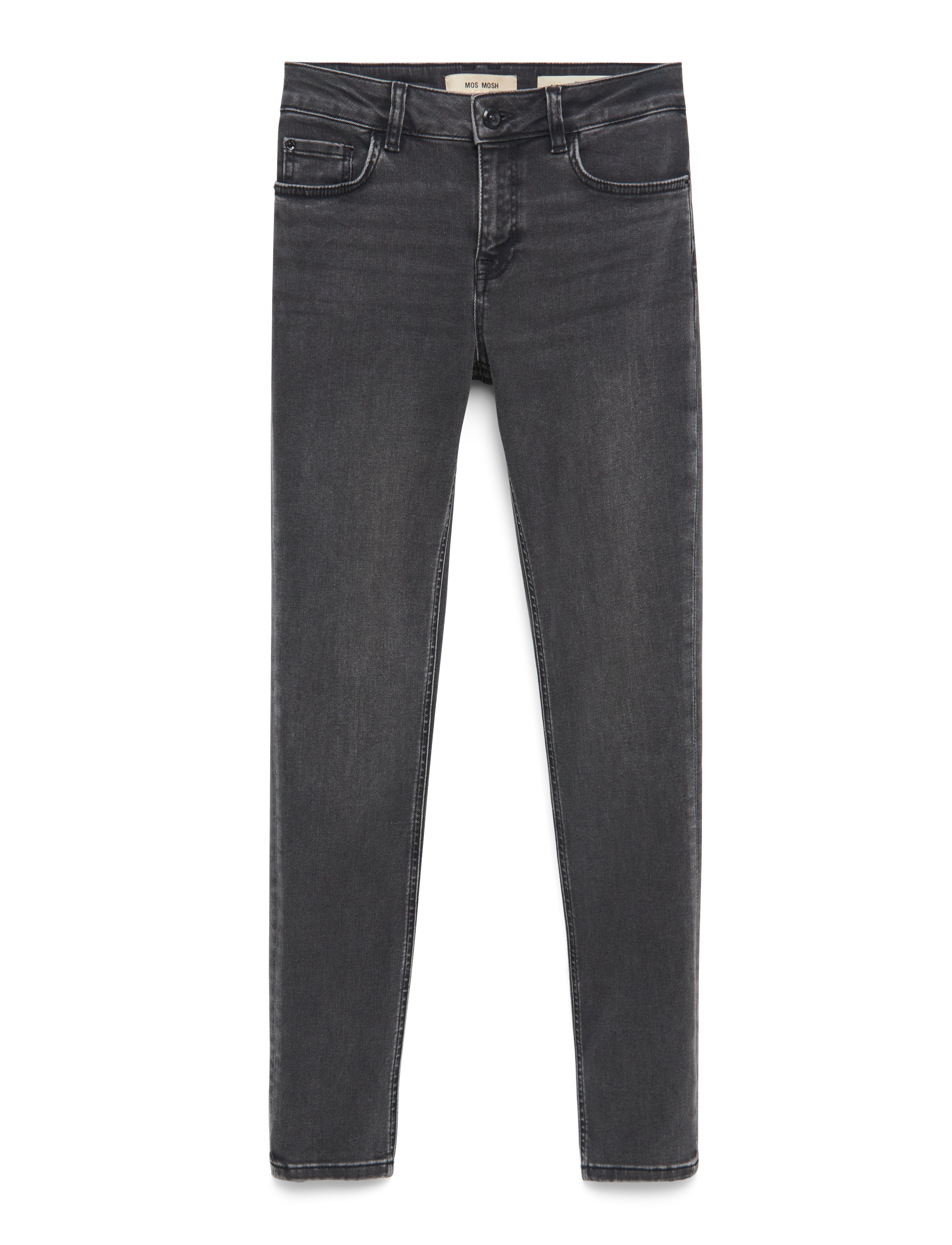 MOS MOSH Mmvice Deluxe Jeans, 24 Short, Grey, Jeans > Smalle, Dame