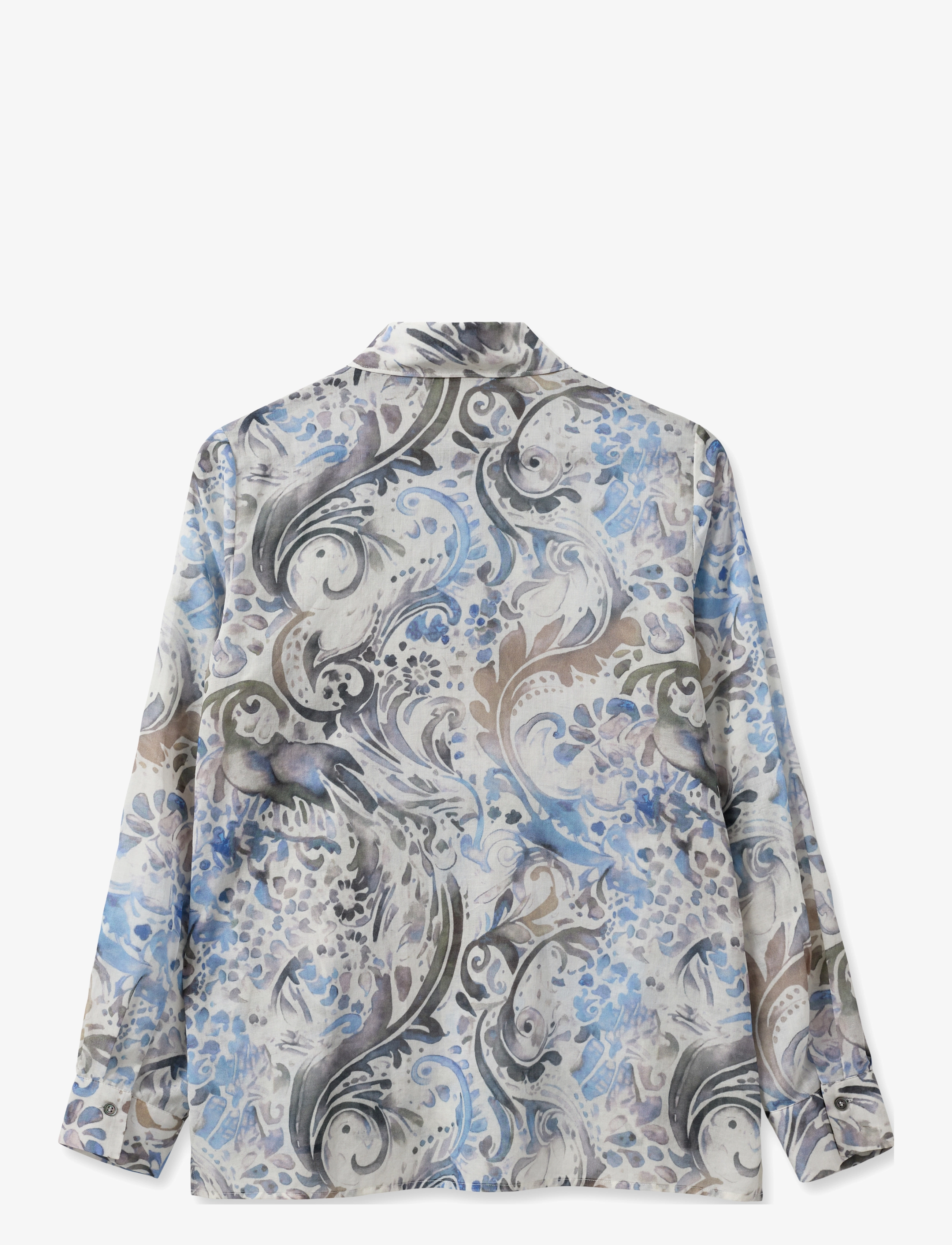 MOS MOSH - MMEike Agua Voile Shirt - langærmede skjorter - set sail - 1