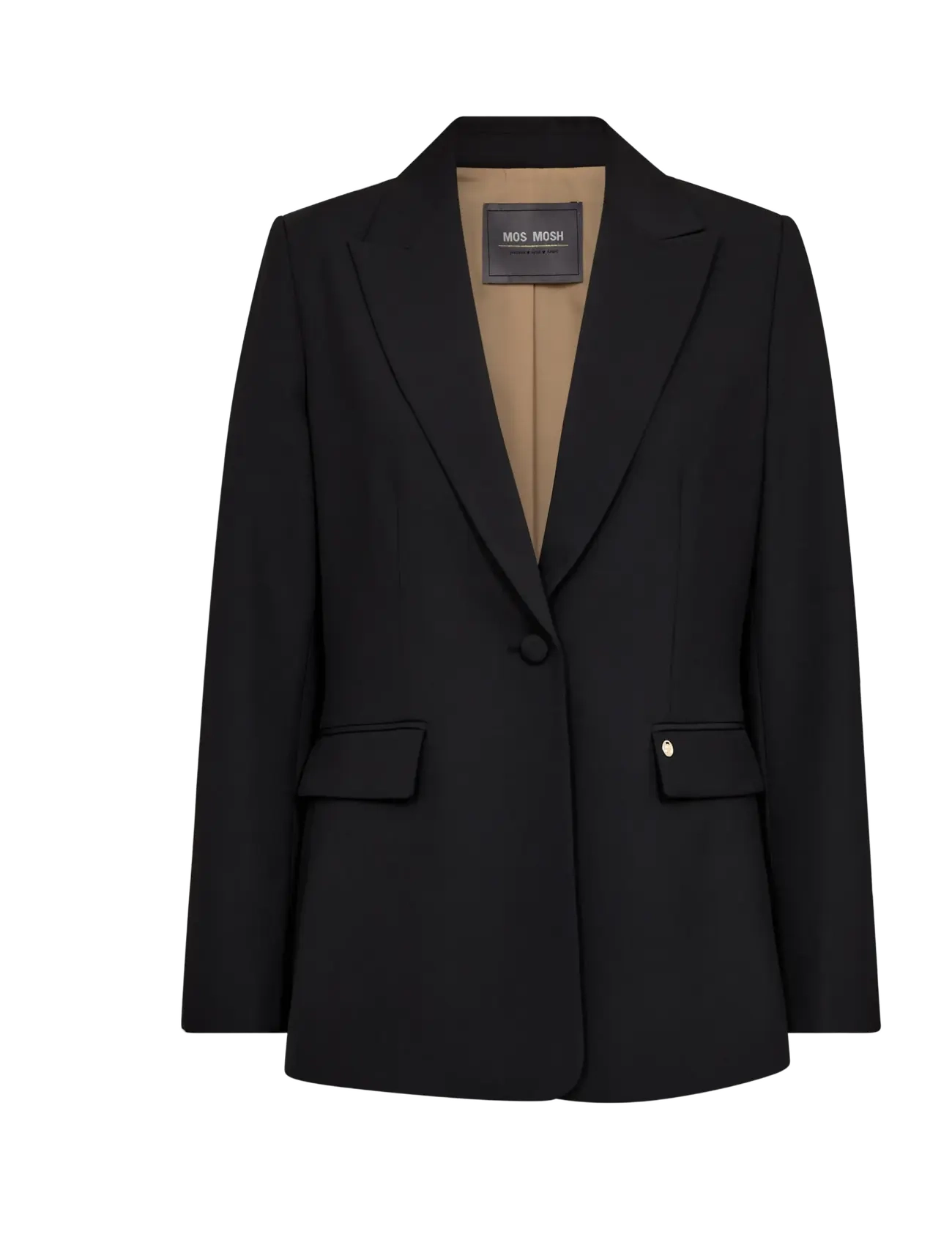 MOS MOSH Mmleonora Miley Blazer, 40, Black, Blazere > Enkeltradede Blazere, Dame