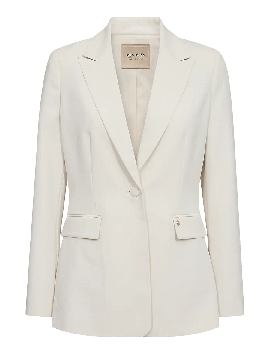 MOS MOSH - MMLeonora Miley Blazer - enkeltradede blazere - ecru - 0