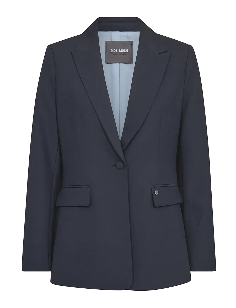 MOS MOSH - MMLeonora Miley Blazer - enkeltradede blazere - salute navy - 1