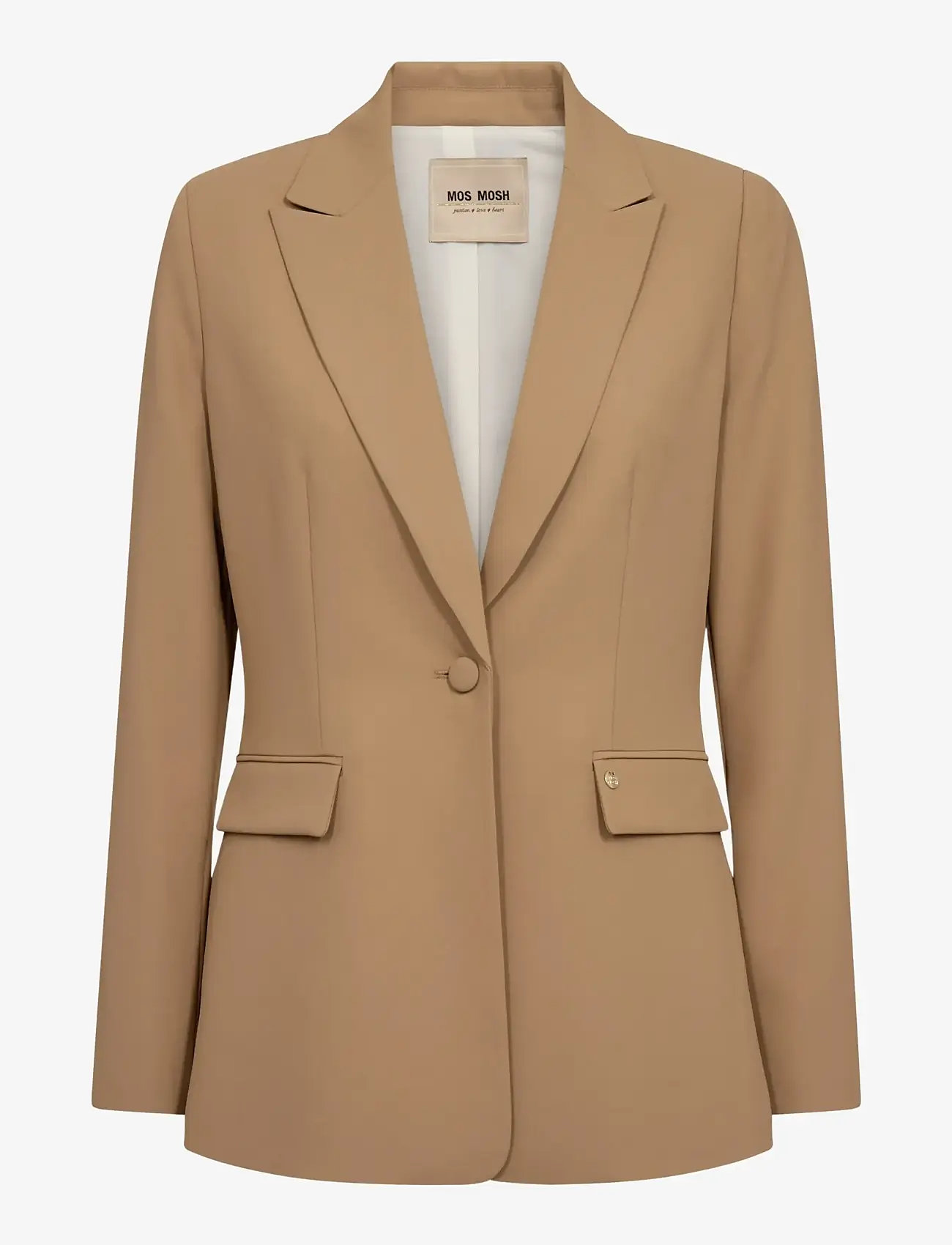 MOS MOSH - MMLeonora Miley Blazer - enkeltradede blazere - tannin - 0