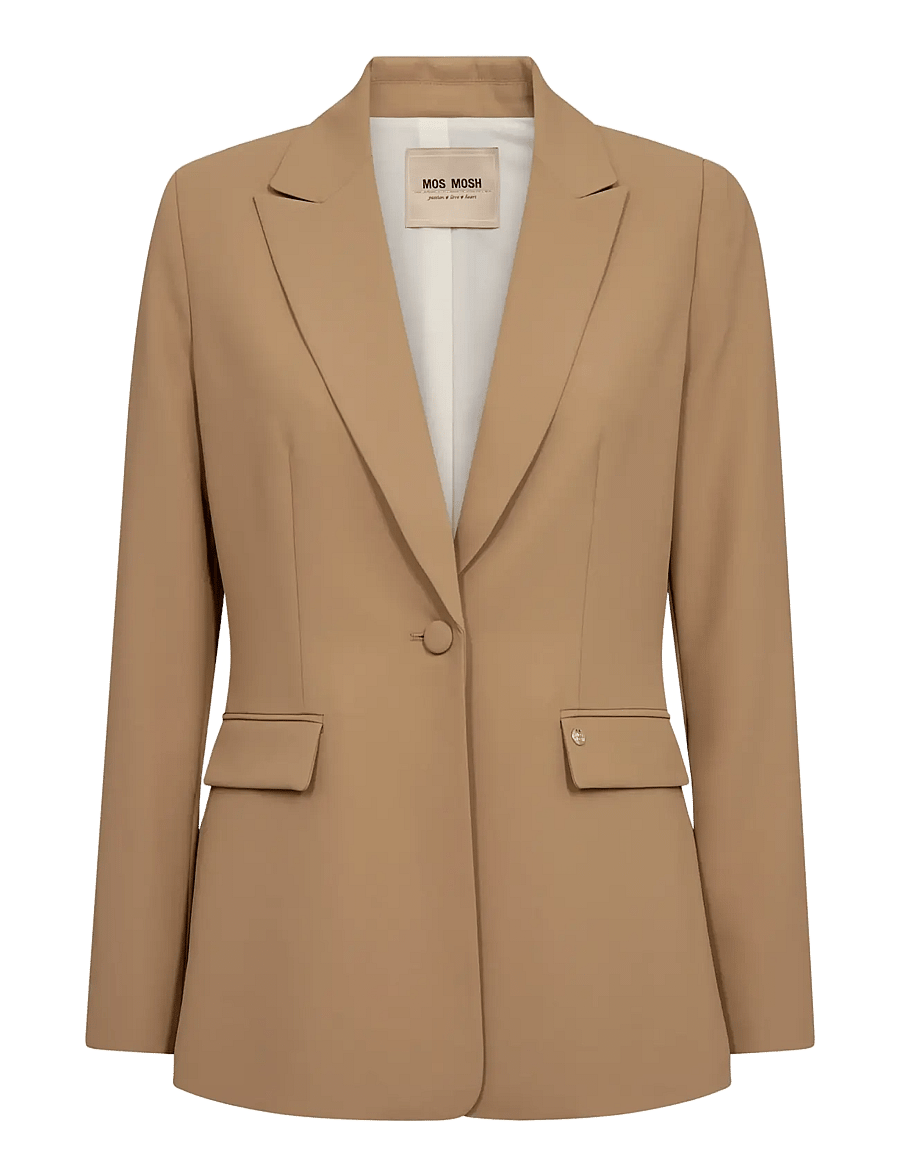 MOS MOSH - MMLeonora Miley Blazer - enkelknäppta kavajer - tannin - 1