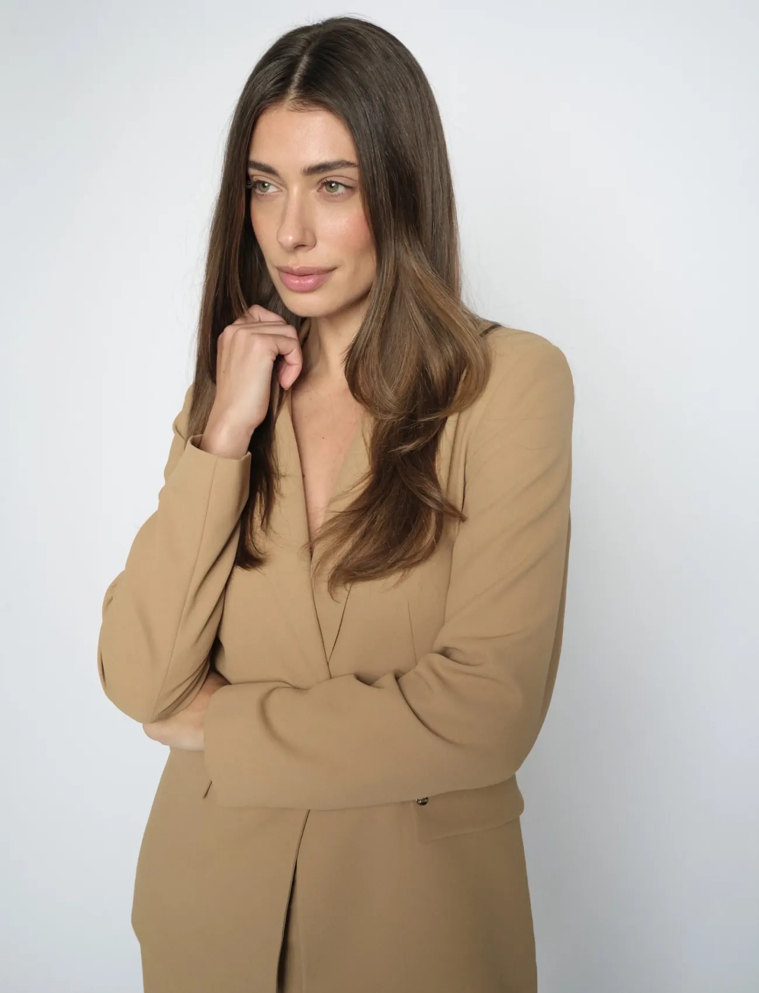 MOS MOSH - MMLeonora Miley Blazer - enkelknäppta kavajer - tannin - 3