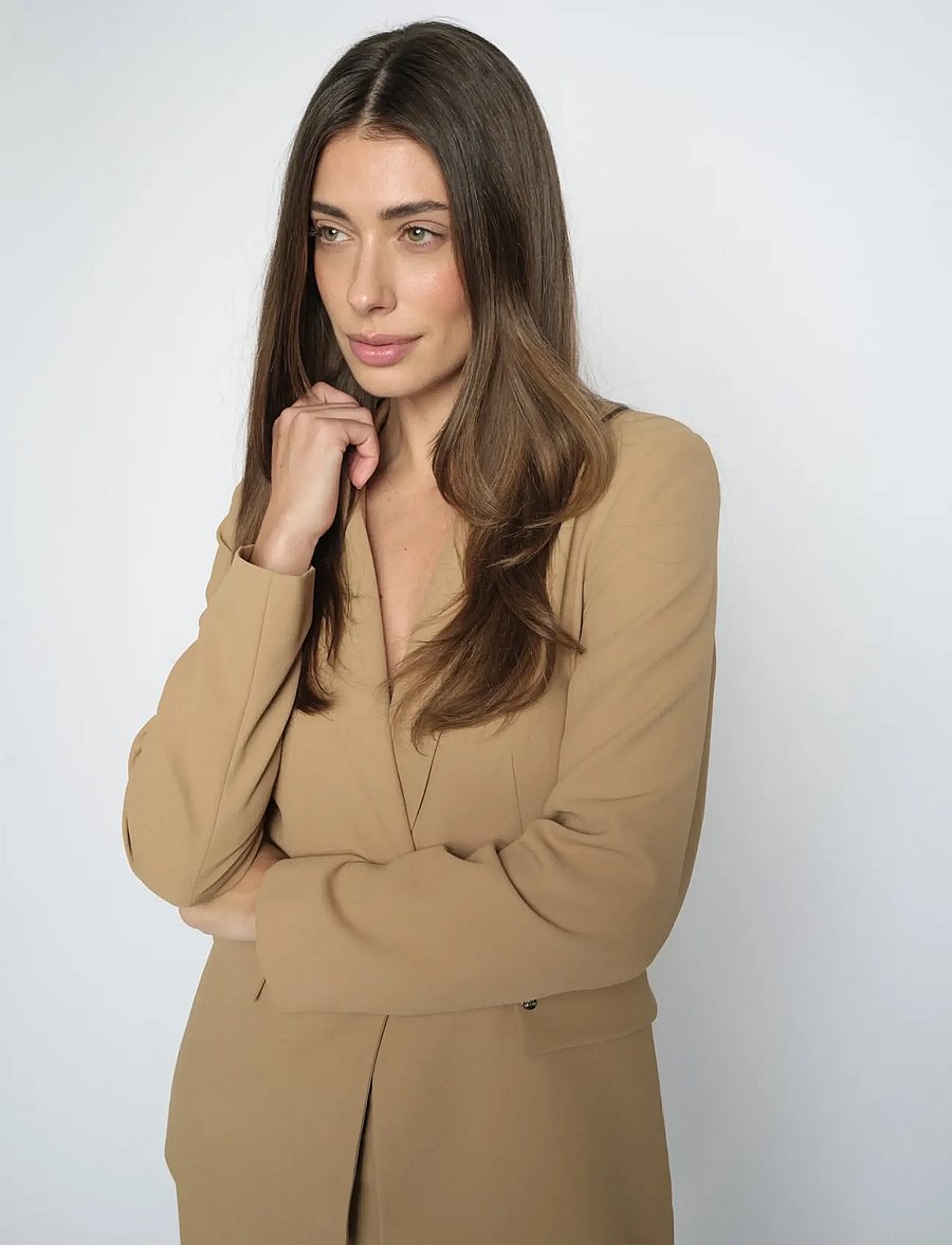 MOS MOSH - MMLeonora Miley Blazer - enkelknäppta kavajer - tannin - 3