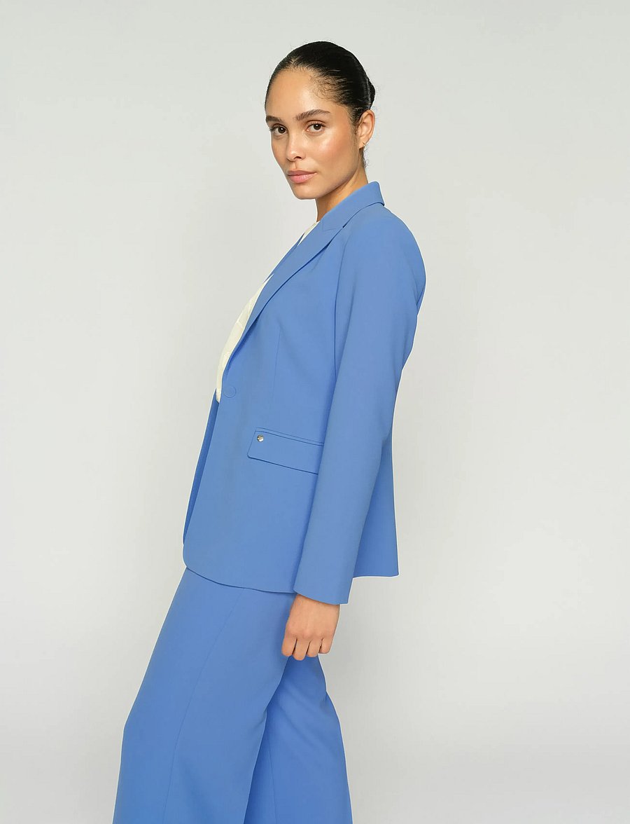 MOS MOSH - MMLeonora Miley Blazer - enkelknäppta kavajer - ultramarine - 3