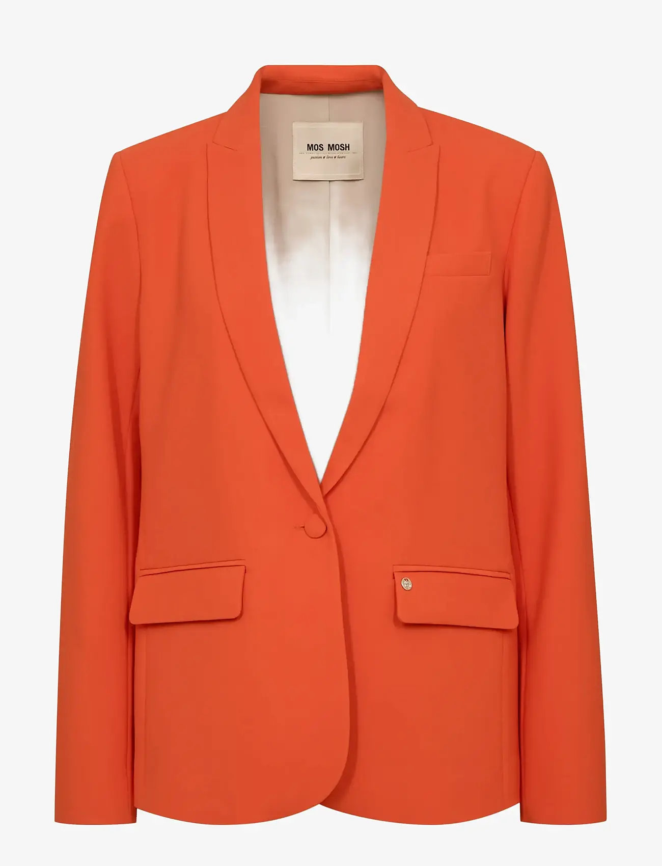 MOS MOSH - MMPhoebe Miley Blazer - enkelknäppta kavajer - spicy orange - 1