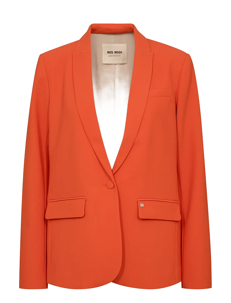 MOS MOSH - MMPhoebe Miley Blazer - enkelknäppta kavajer - spicy orange - 1