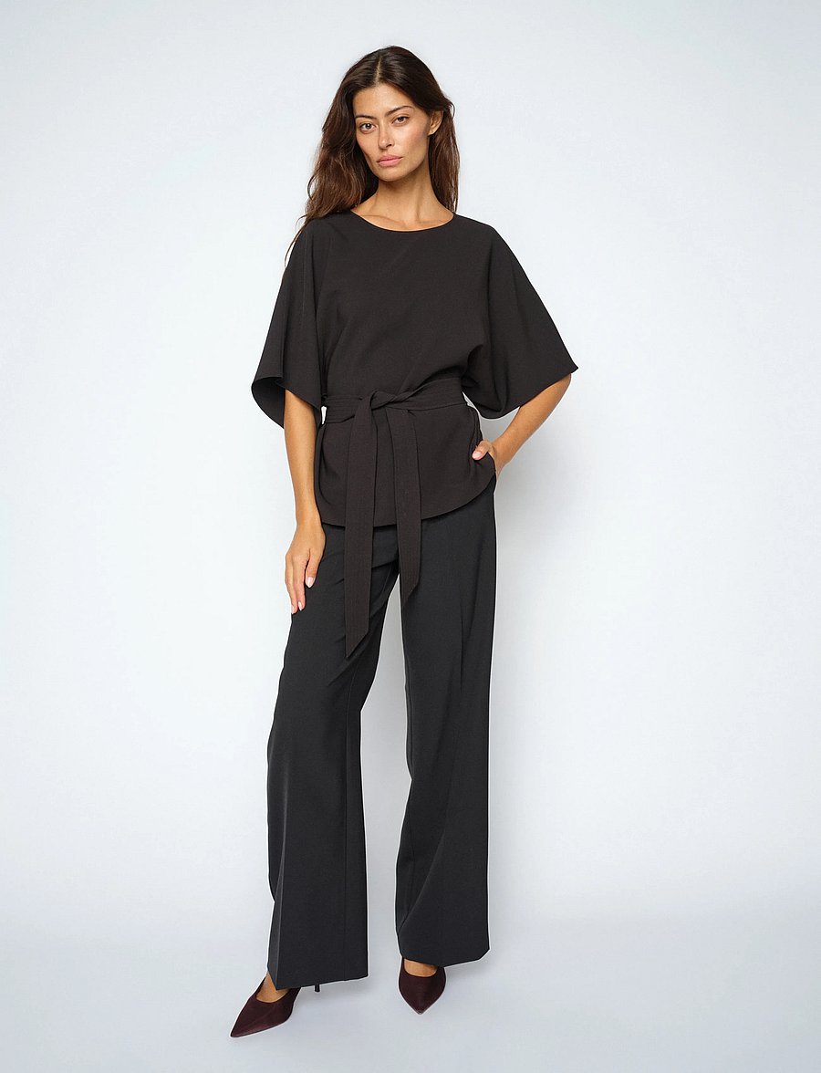 MOS MOSH - MMLeya Miley Pant - anzugshosen - black - 0