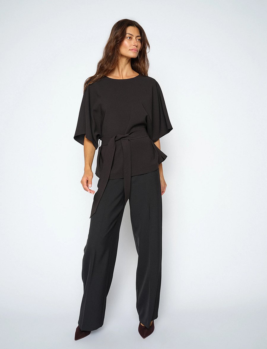 MOS MOSH - MMLeya Miley Pant - anzugshosen - black - 3