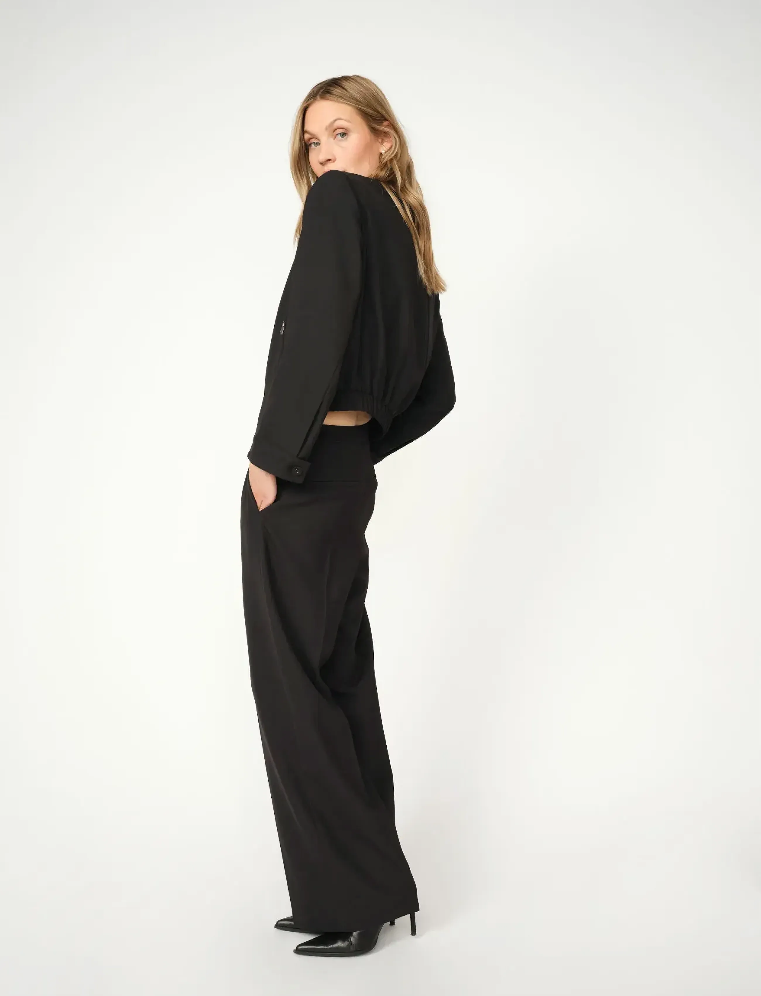 MOS MOSH - MMLeya Miley Pant - tailored trousers - black - 3