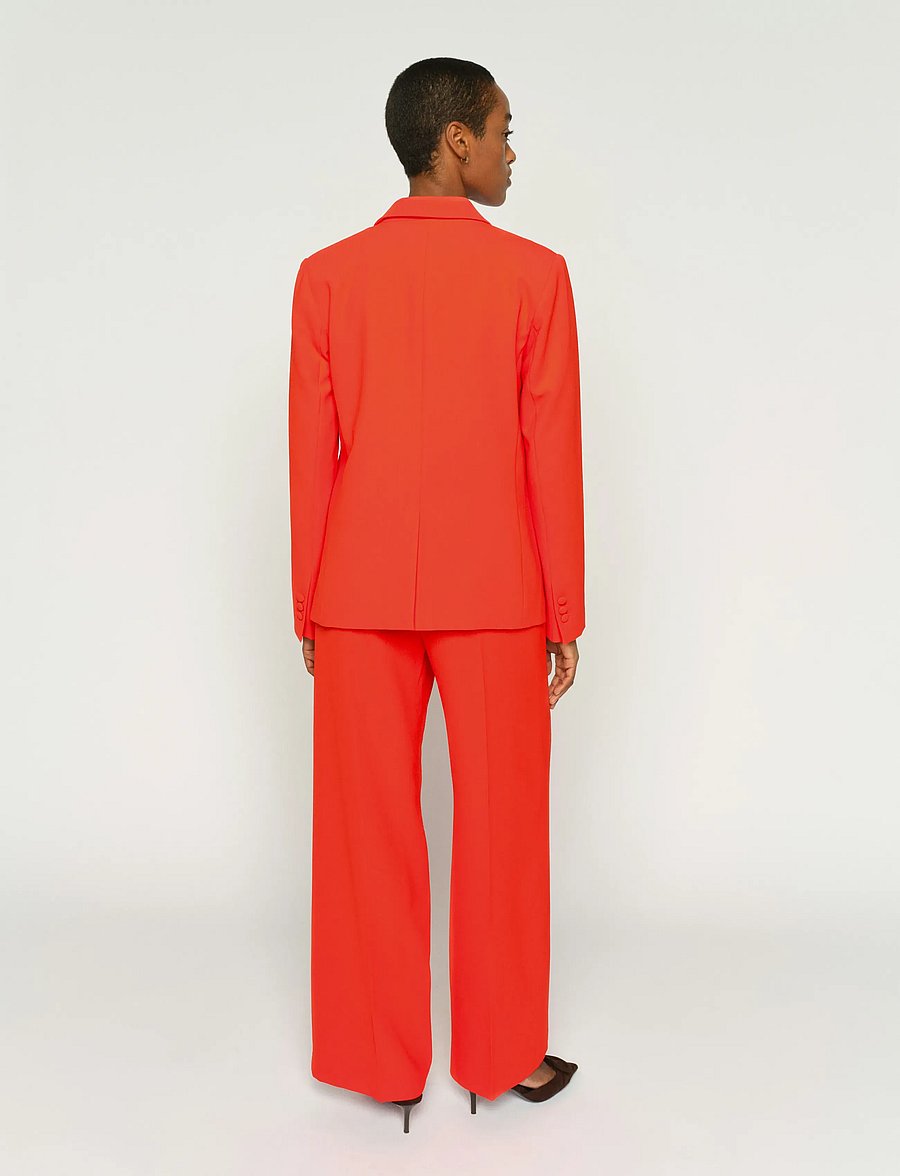 MOS MOSH - MMLeya Miley Pant - kostymbyxor - spicy orange - 4