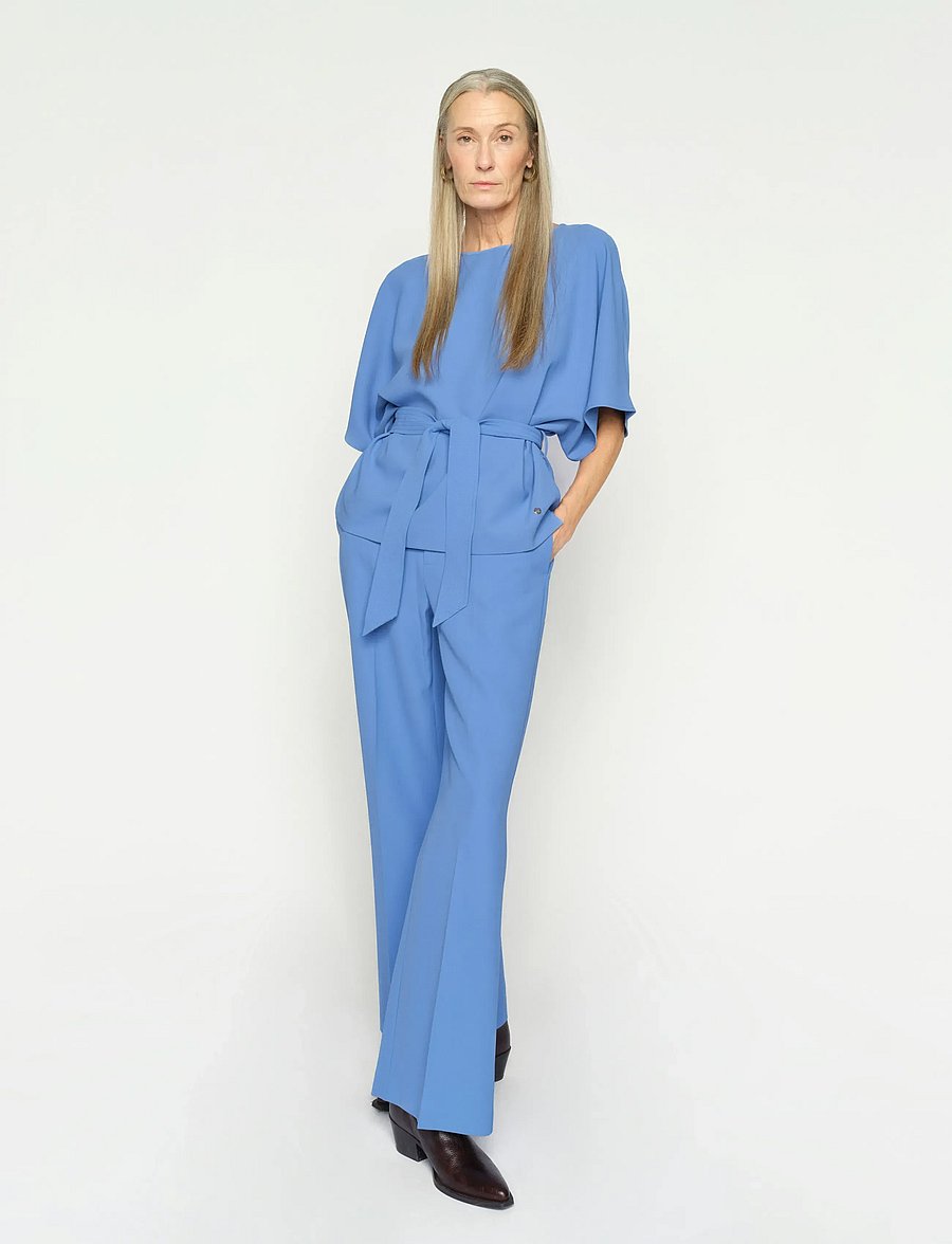 MOS MOSH - MMLeya Miley Pant - anzugshosen - ultramarine - 5