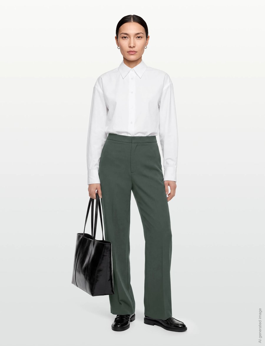 MOS MOSH - MMLeya Miley Pant - kostymbyxor - urban chic - 0