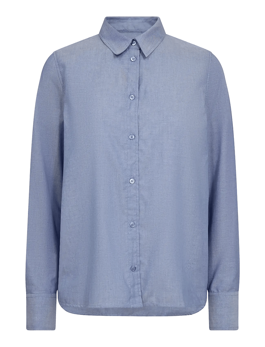 MOS MOSH - MMAnica Oxford Shirt - långärmade skjortor - velvet morning - 0