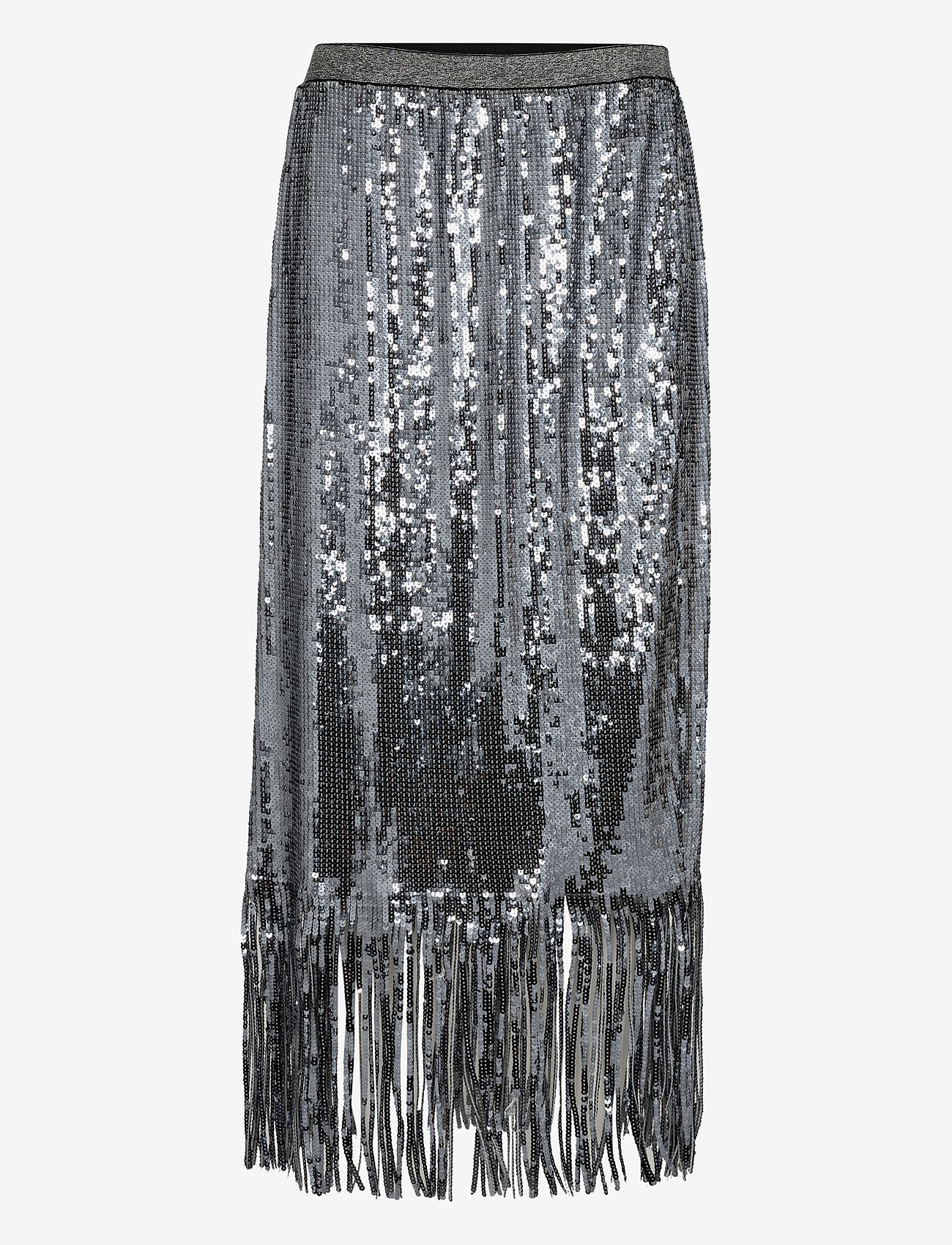 MOS MOSH - MMMiaz sequin skirt - paillet nederdele - asphalt - 0