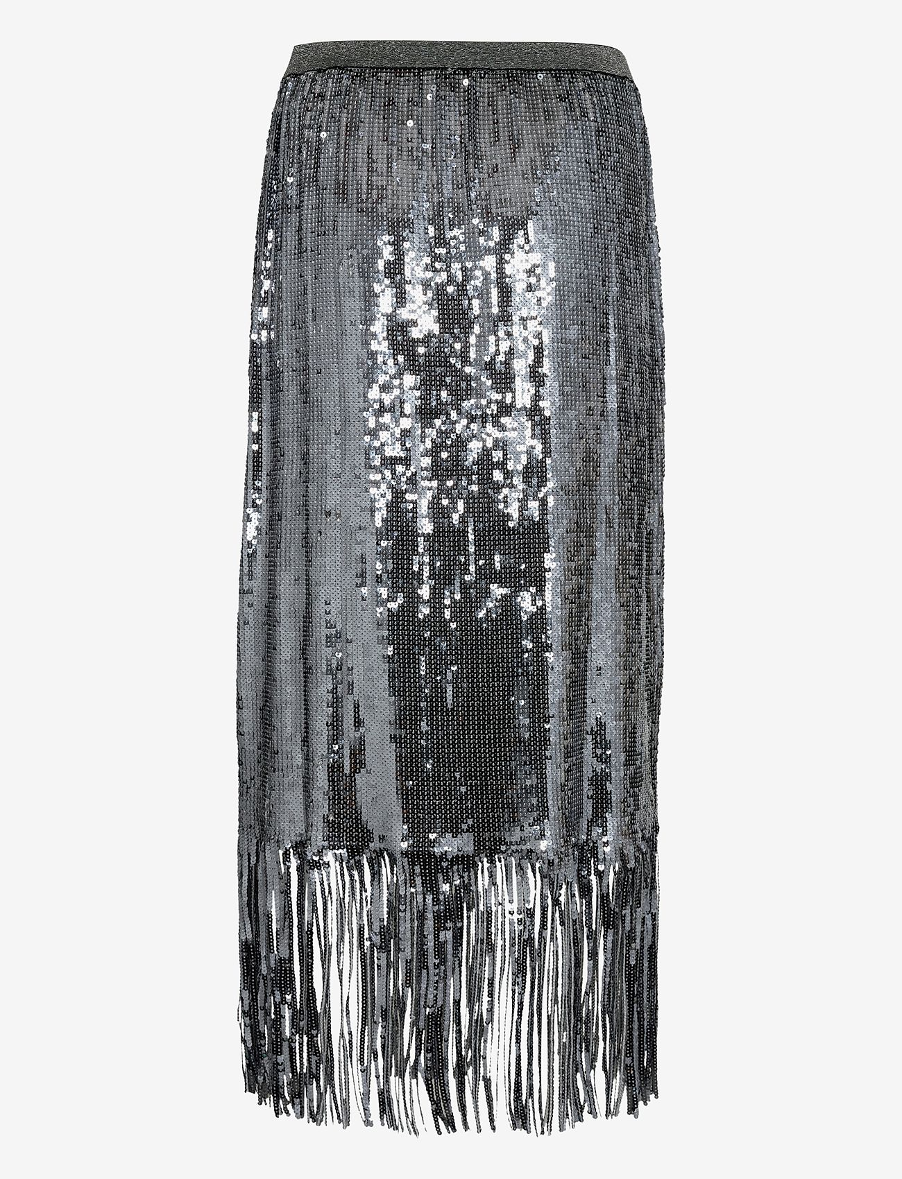 MOS MOSH - MMMiaz sequin skirt - paillet nederdele - asphalt - 1