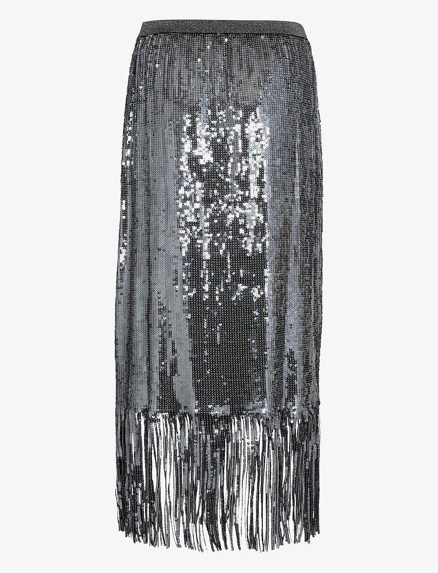 MOS MOSH - MMMiaz sequin skirt - pailletten-röcke - asphalt - 1