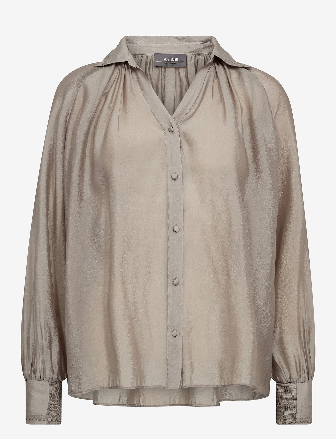 MOS MOSH - MMMarcela Shirt - langärmlige hemden - mourning dove - 0