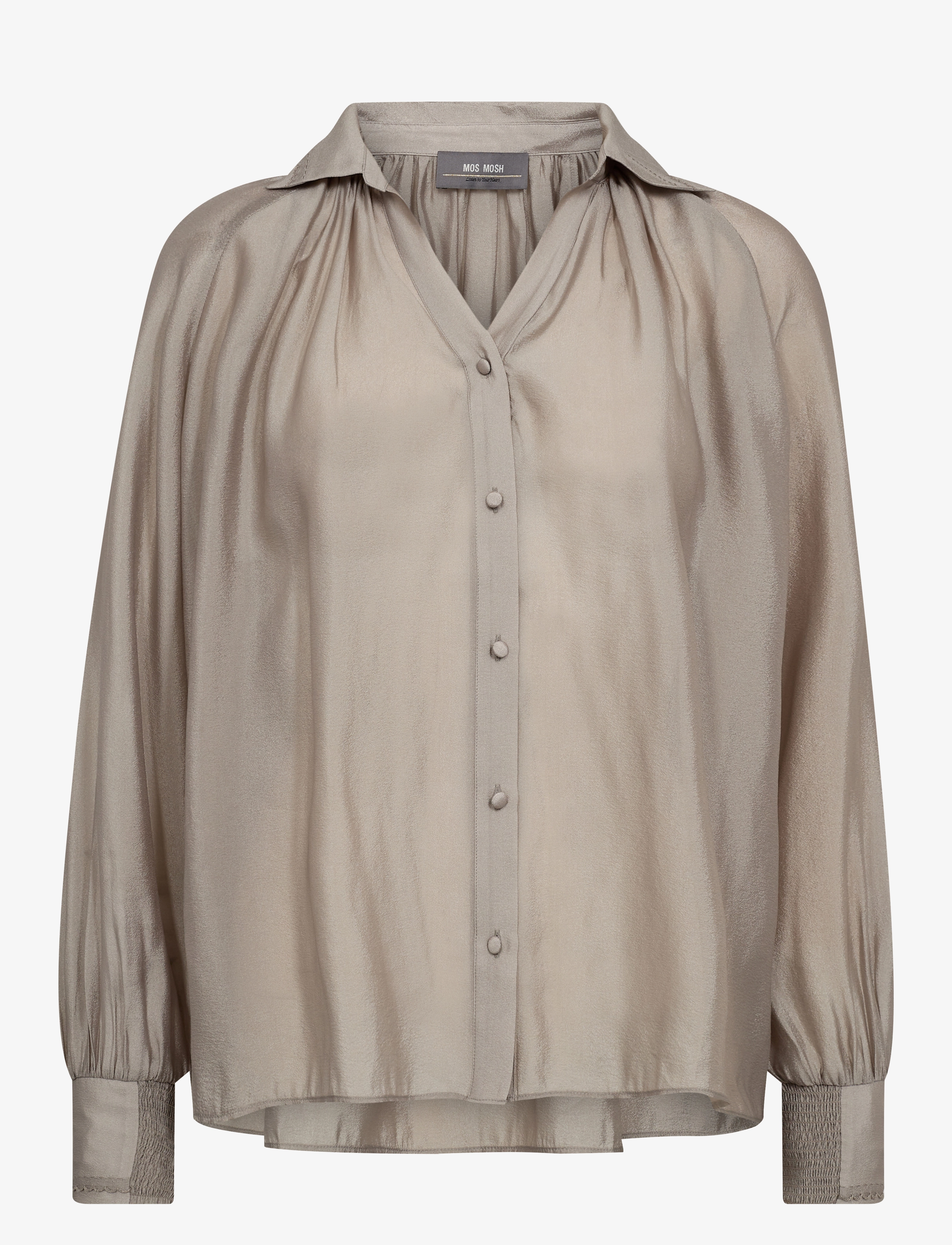 MOS MOSH MMMarcela Shirt - Skandinaviskt mode - MOURNING DOVE / beige