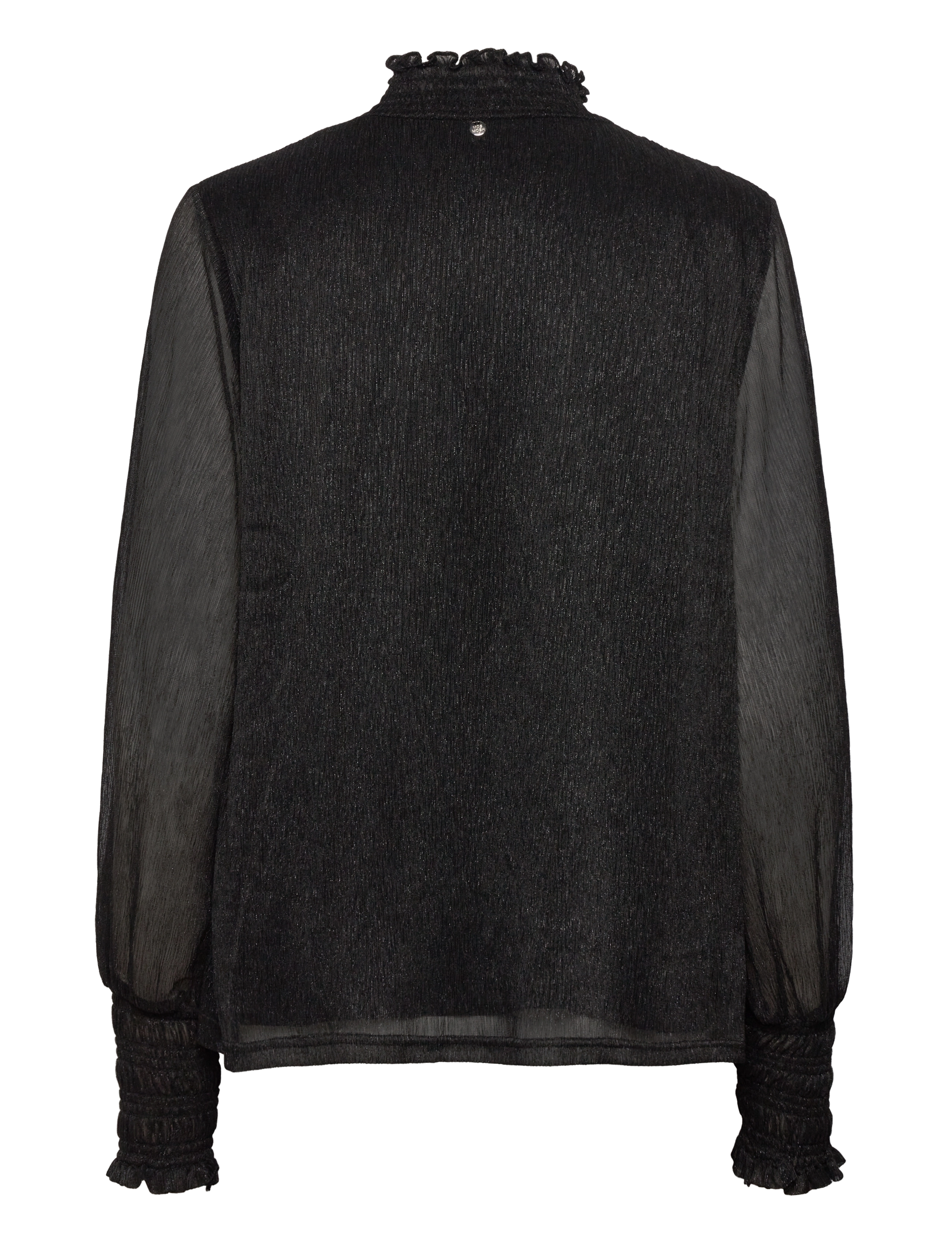 MOS MOSH - MMXimena Glam LS blouse - langærmede bluser - black - 1