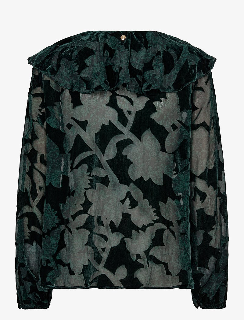 MOS MOSH - MMBasile Burn Blouse - langærmede bluser - storm - 1