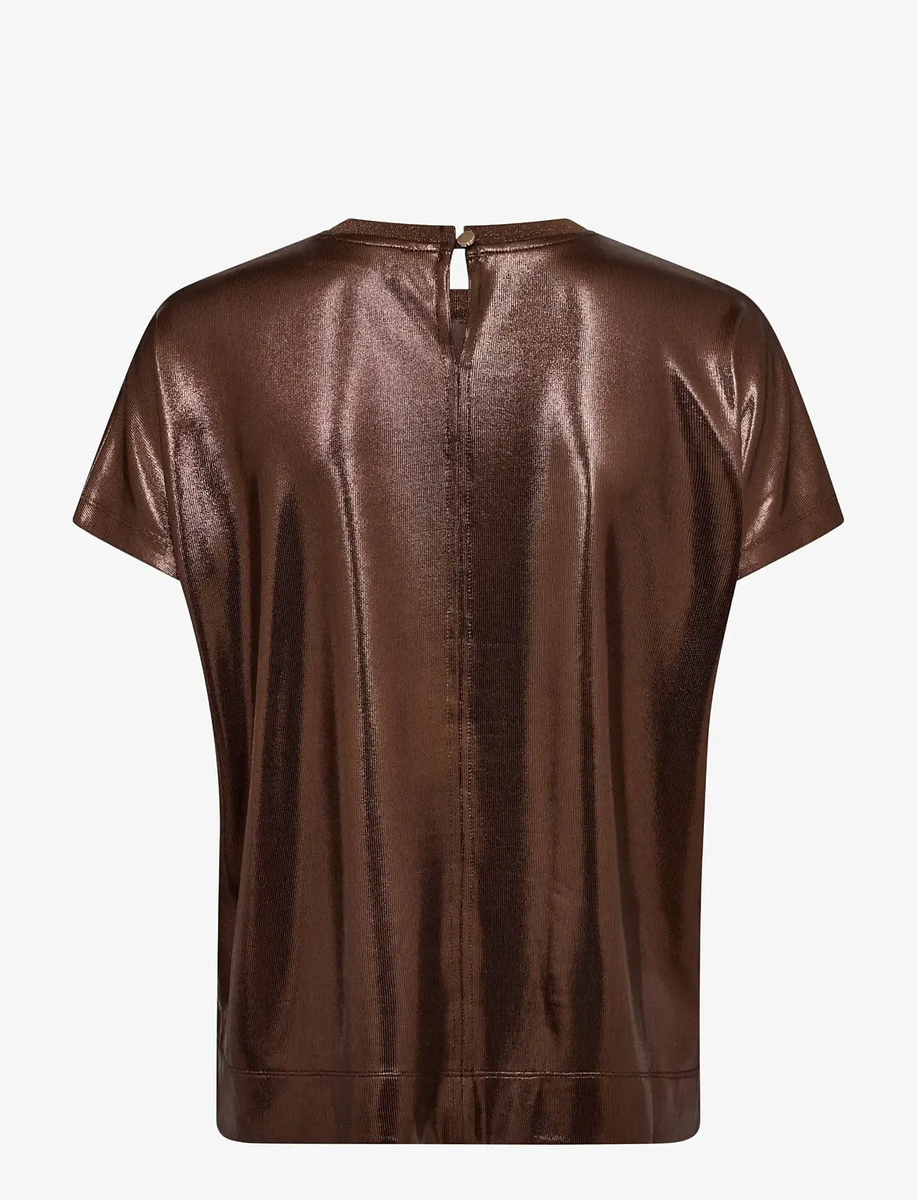 MOS MOSH - MMNivola O-neck Metallic Tee - t-shirts - bracken - 1