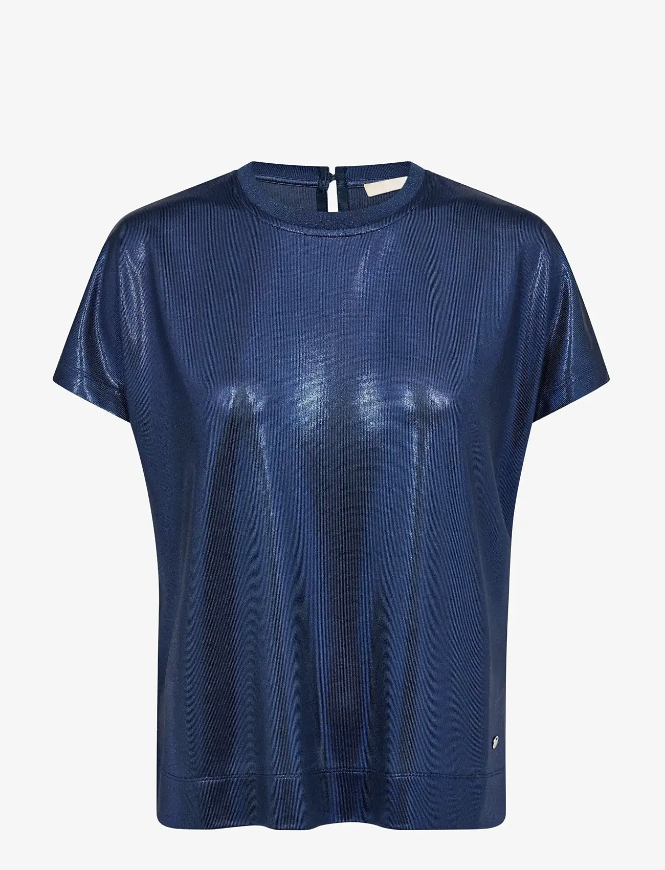 MOS MOSH - MMNivola O-neck Metallic Tee - t-shirts - ensign blue - 0