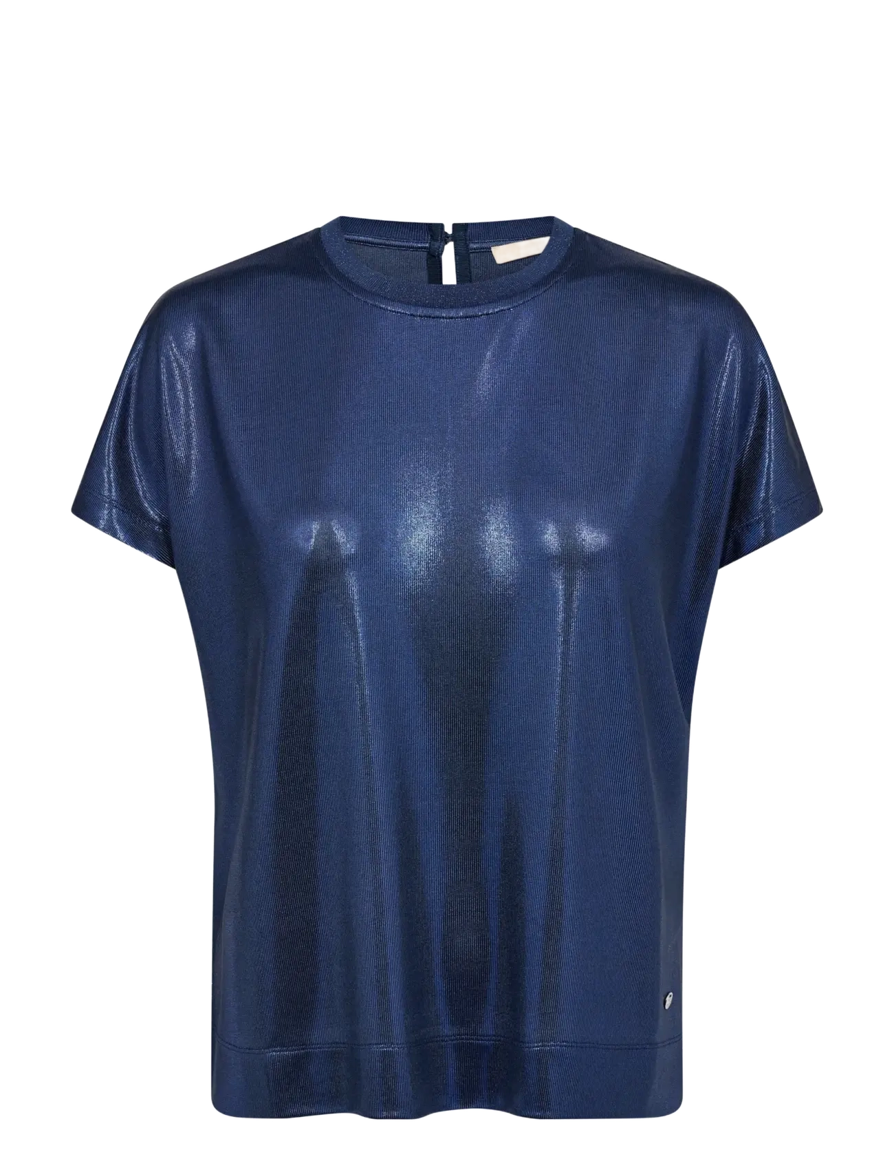 MOS MOSH MMNivola O-neck Metallic Tee - Kampagne - ENSIGN BLUE / navy