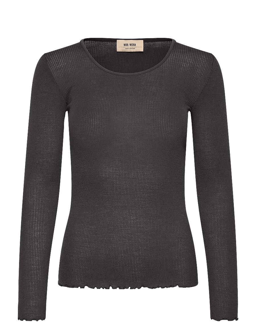 MOS MOSH - MMElaine O-LS Seamless Tee - phantom - 1