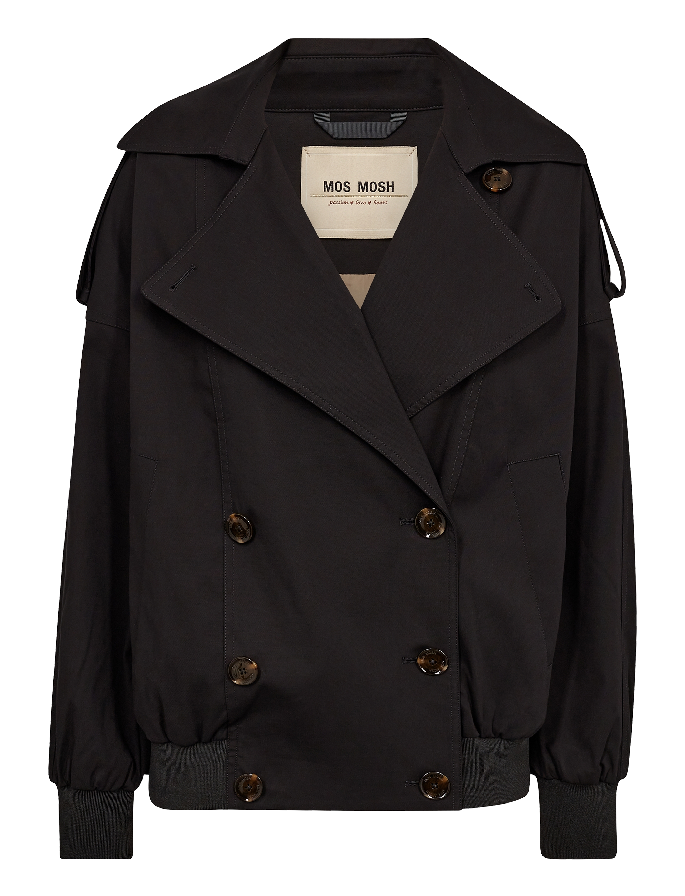 MOS MOSH - MMZabi Trench Bomber Jacket - black - 0