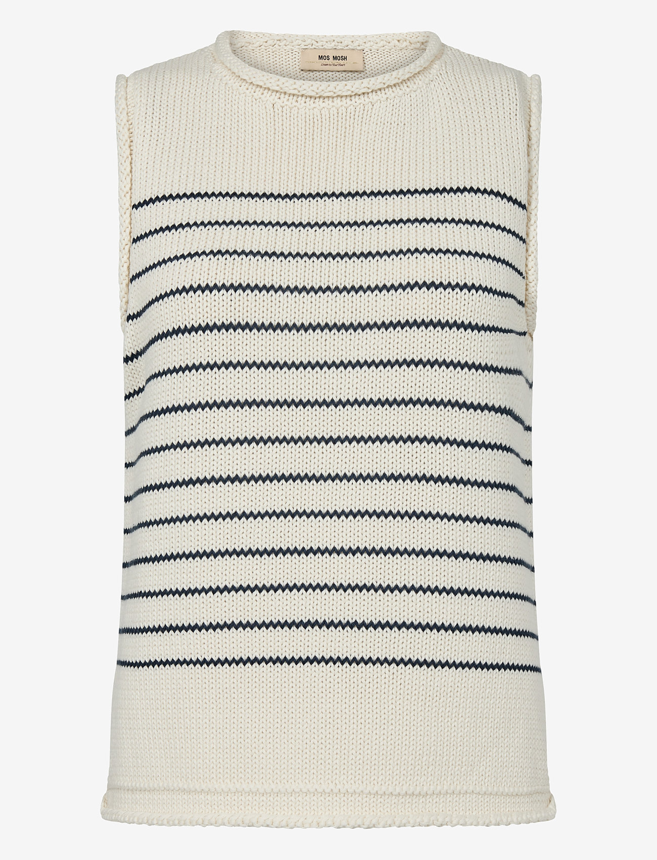 MOS MOSH - MMAubin SL Stripe knit top - pullover - ecru - 0