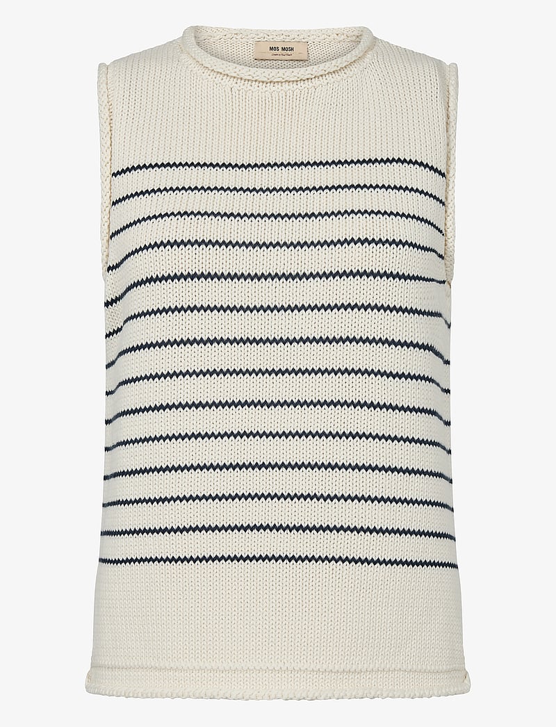 MOS MOSH - MMAubin SL Stripe knit top - pullover - ecru - 0