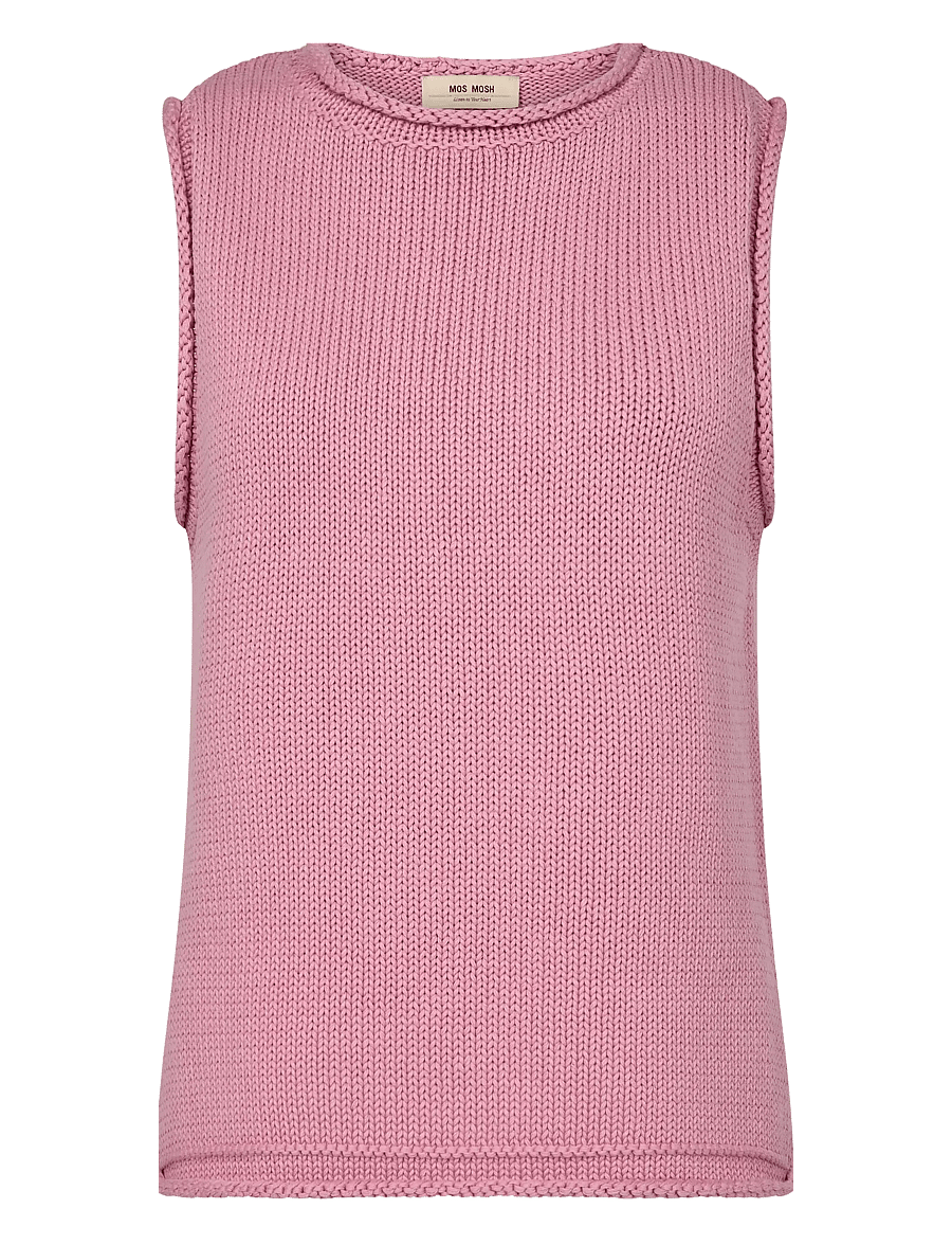 MOS MOSH - MMAubin SL knit top - Ärmellose tops - cashmere rose - 0
