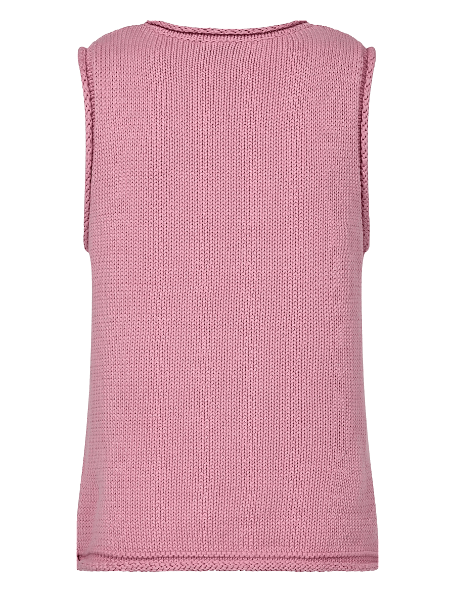 MOS MOSH - MMAubin SL knit top - Ärmellose tops - cashmere rose - 1