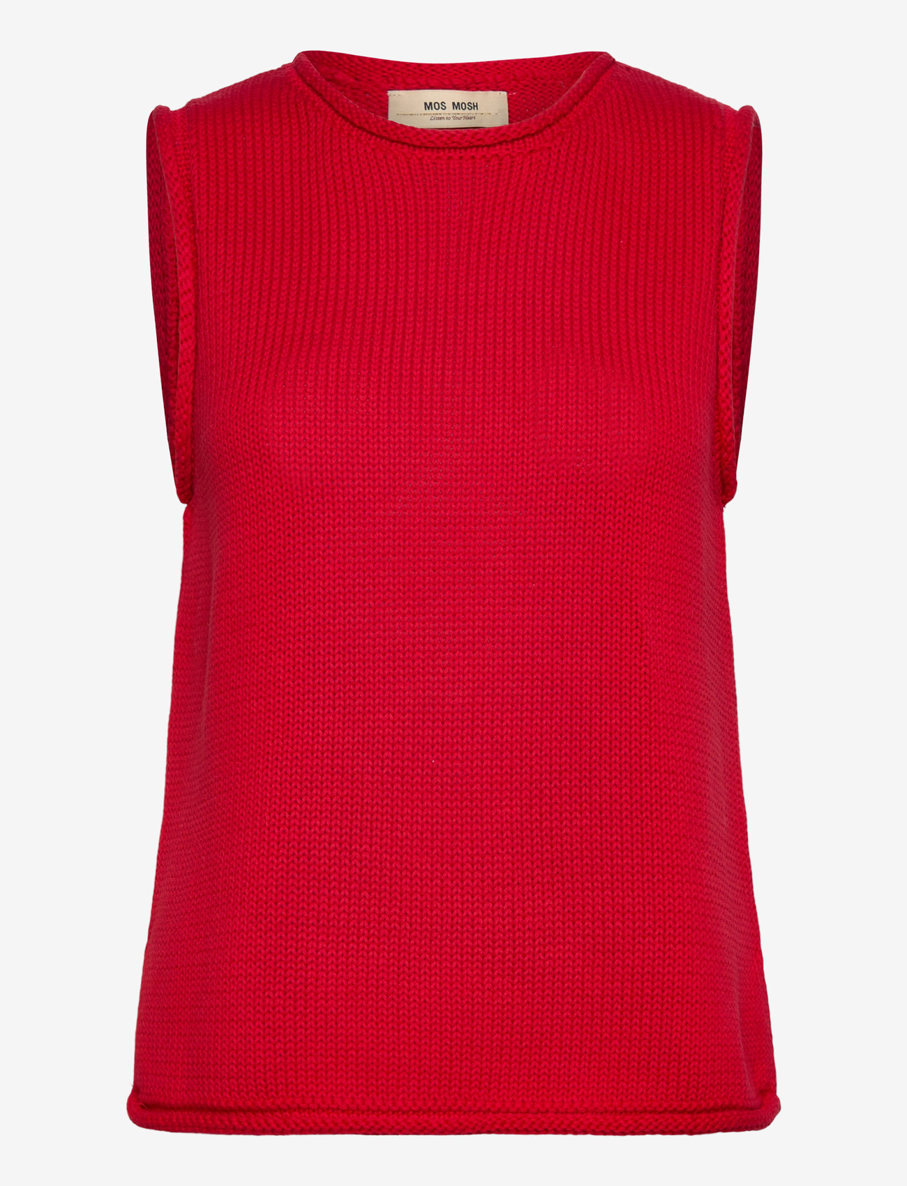 MOS MOSH - MMAubin SL knit top - tanktops - chinese red - 0