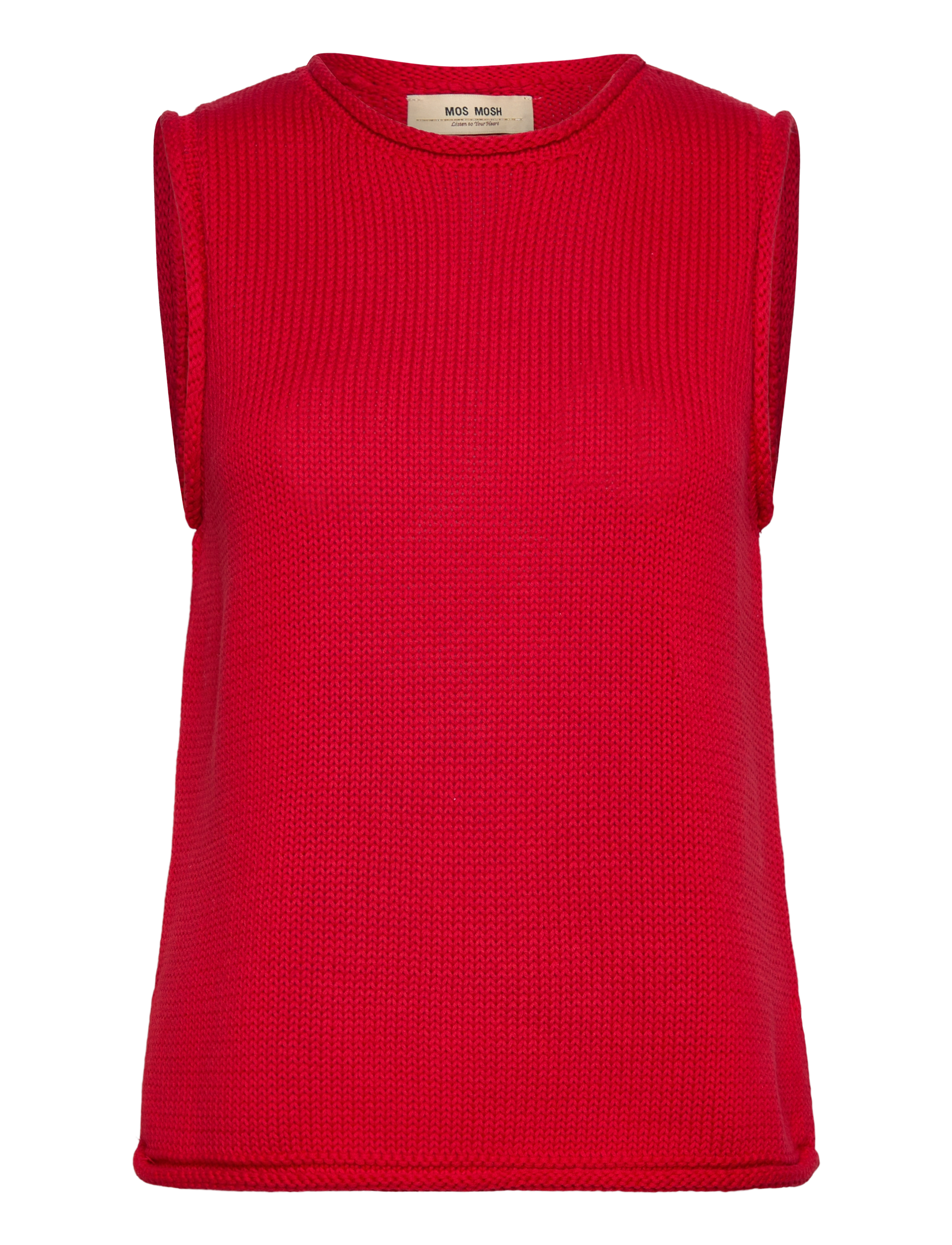MOS MOSH MMAubin SL knit top - Tøj - CHINESE RED / red