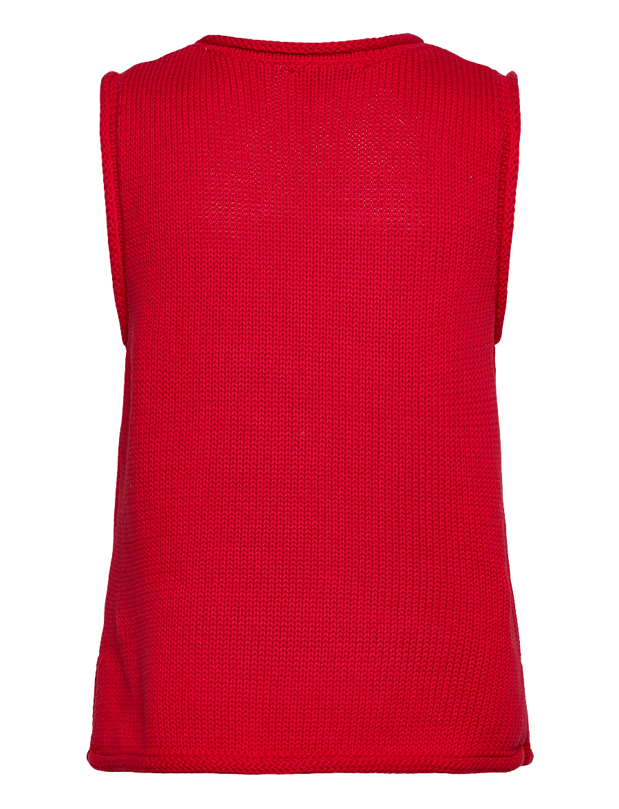 MOS MOSH - MMAubin SL knit top - Ärmellose tops - chinese red - 2
