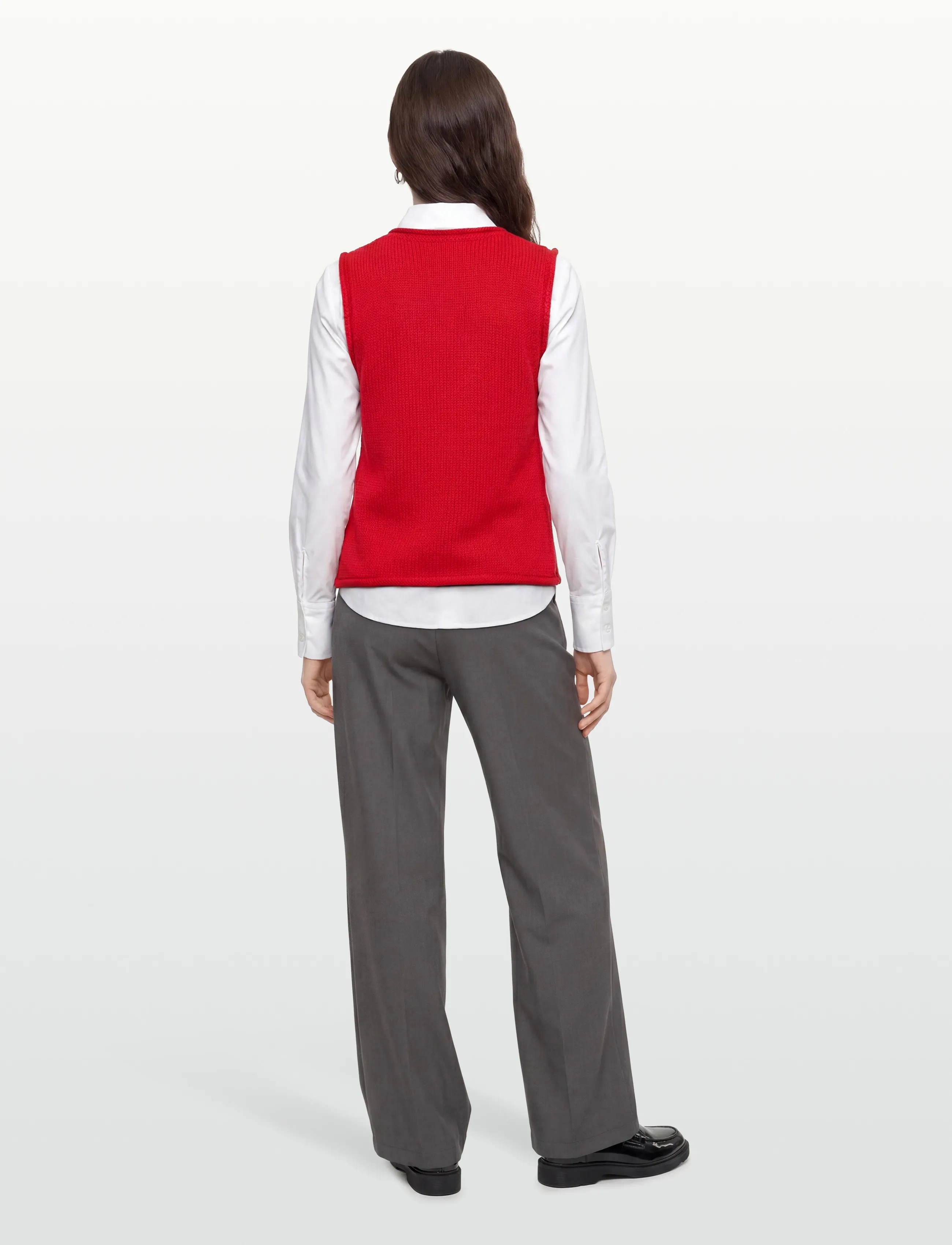 MOS MOSH - MMAubin SL knit top - linnen - chinese red - 4