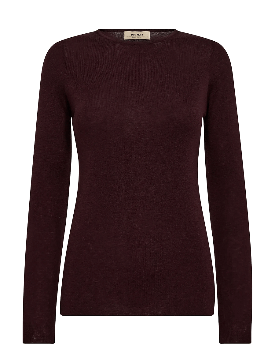 MOS MOSH - MMBouch O-neck Knit - fudge - 0