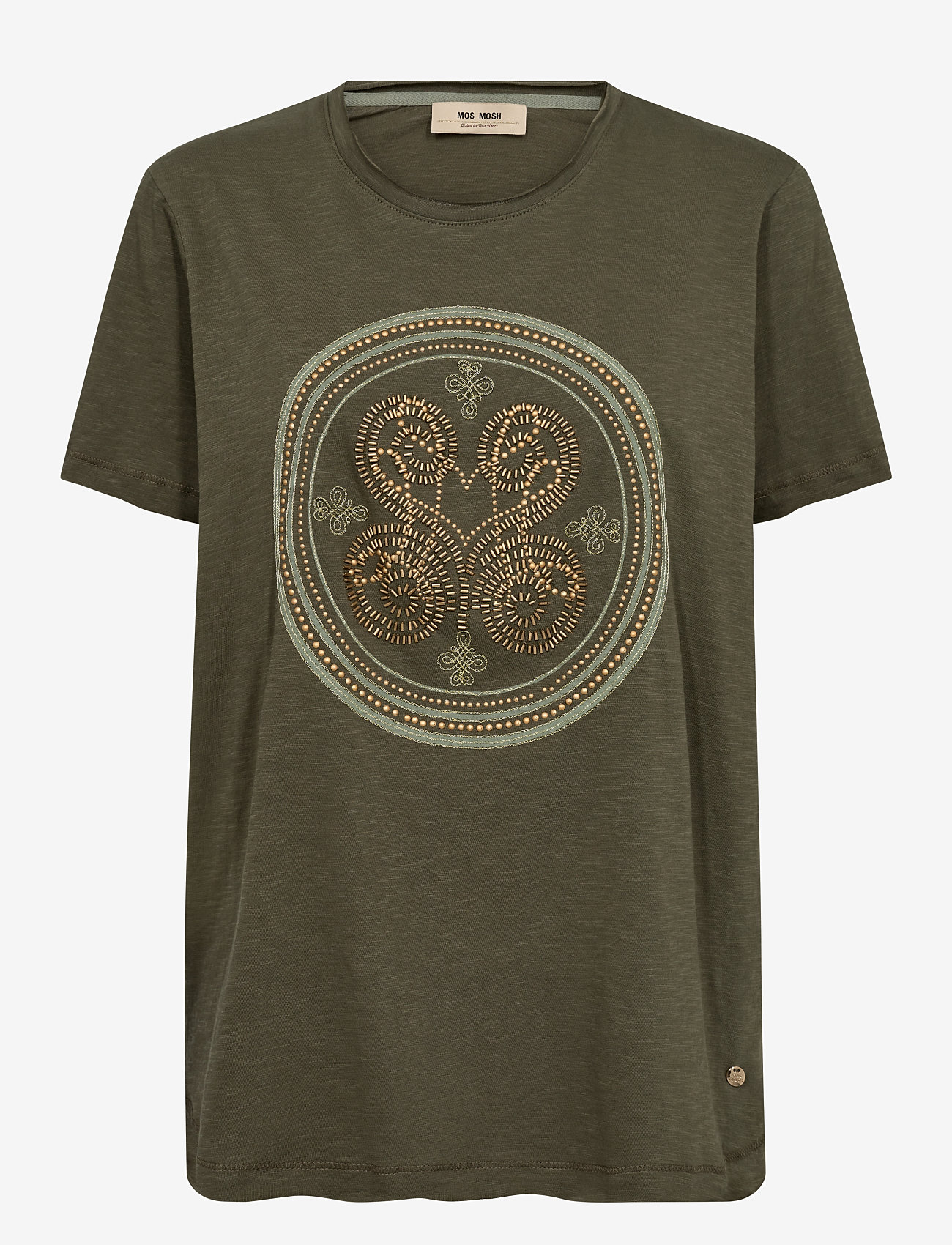 MOS MOSH - MMZano O-SS Embroidery Tee - t-shirts - sea turtle - 0