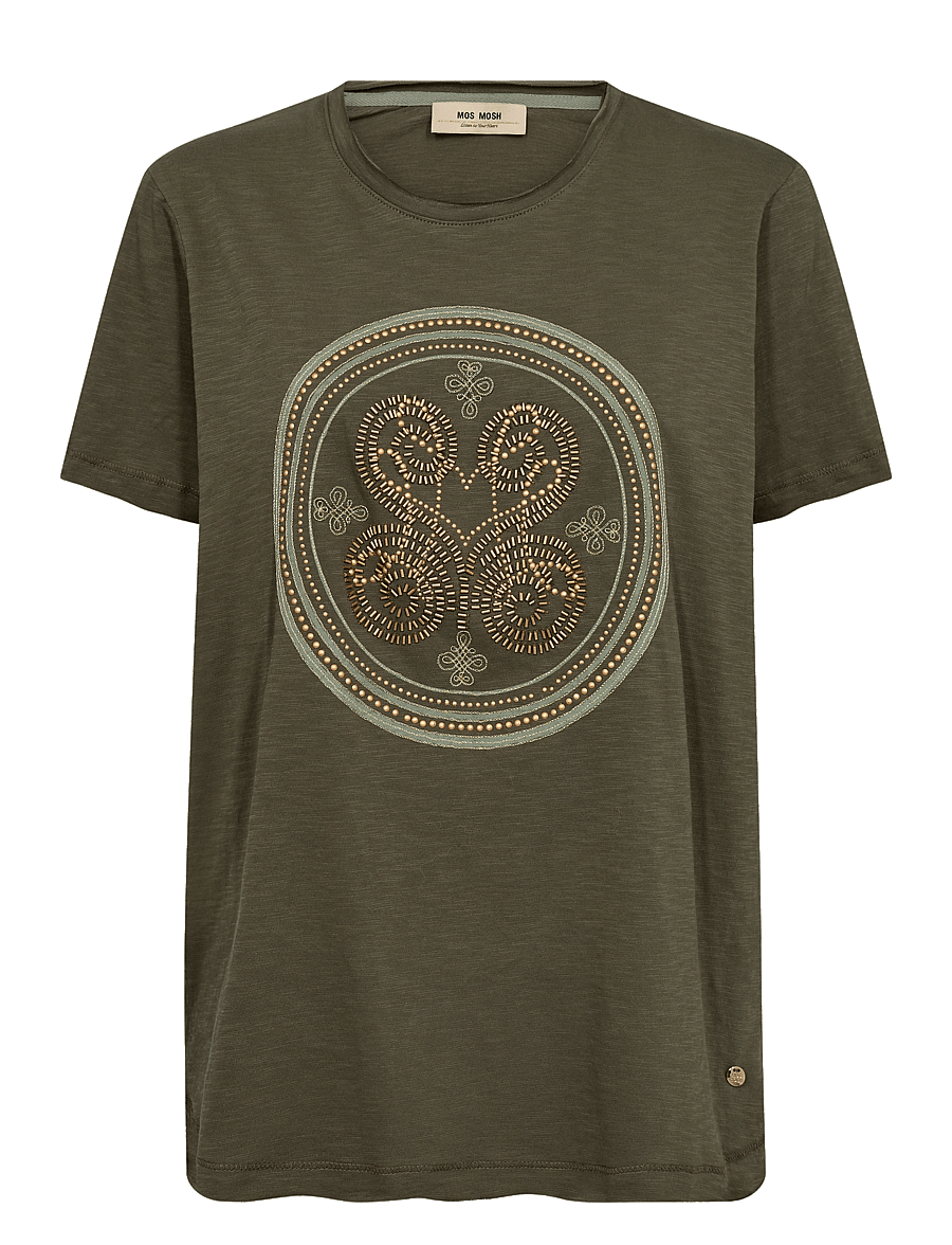 MOS MOSH - MMZano O-SS Embroidery Tee - t-shirts - sea turtle - 0