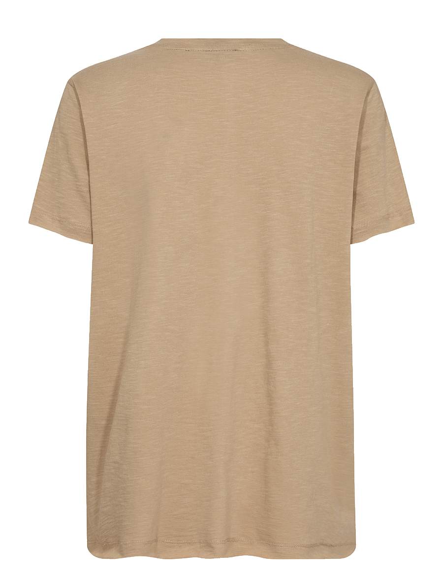 MOS MOSH - MMZano O-SS Embroidery Tee - t-shirts - sesame - 1